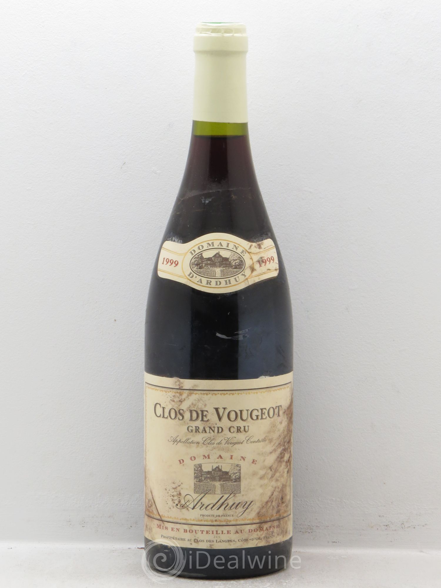Clos de Vougeot Grand Cru Ardhuy 1999 - Lot de 1 bouteille - 0