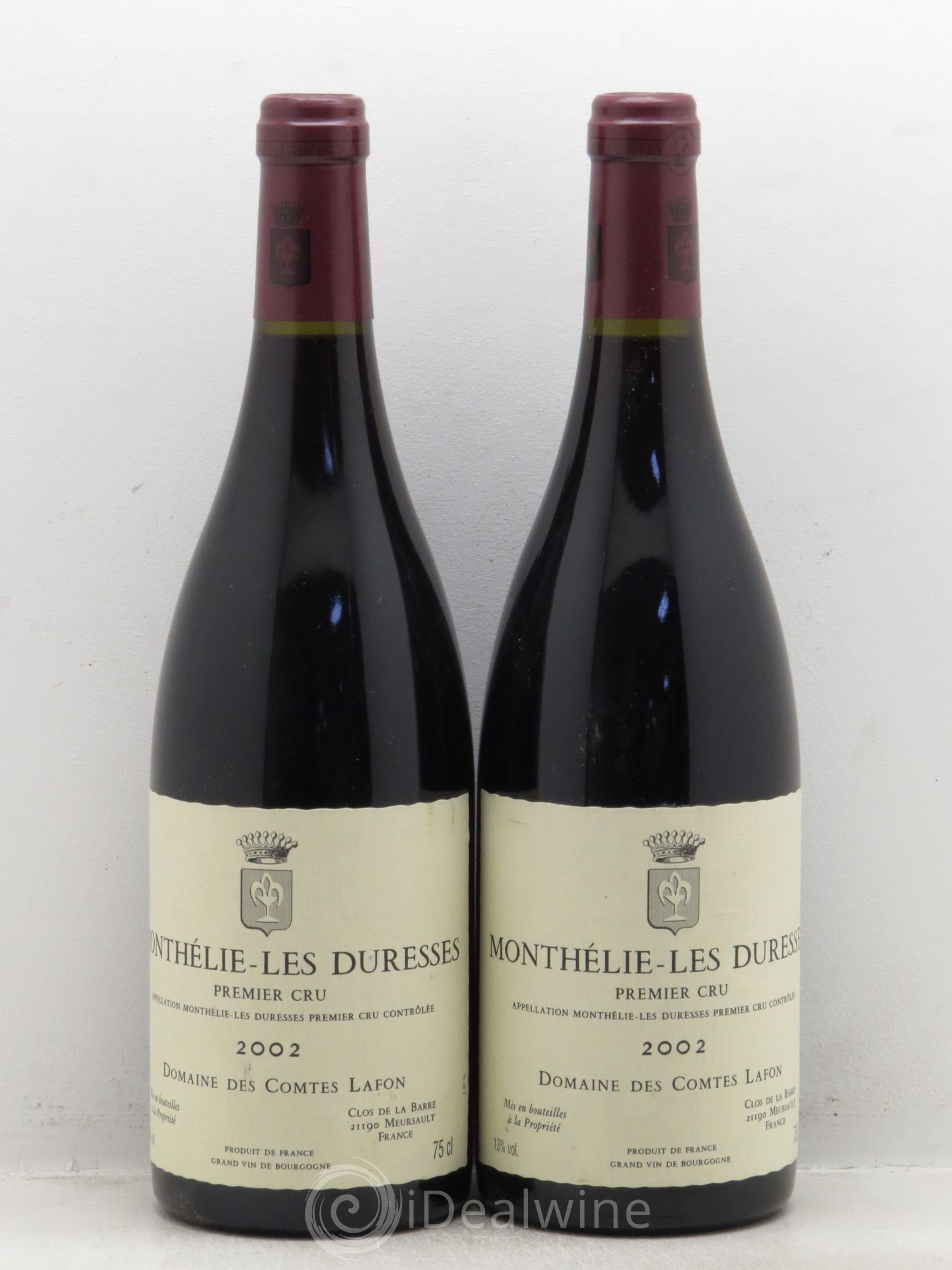 Monthélie 1er Cru 2002 - Lot de 2 bouteilles - 0