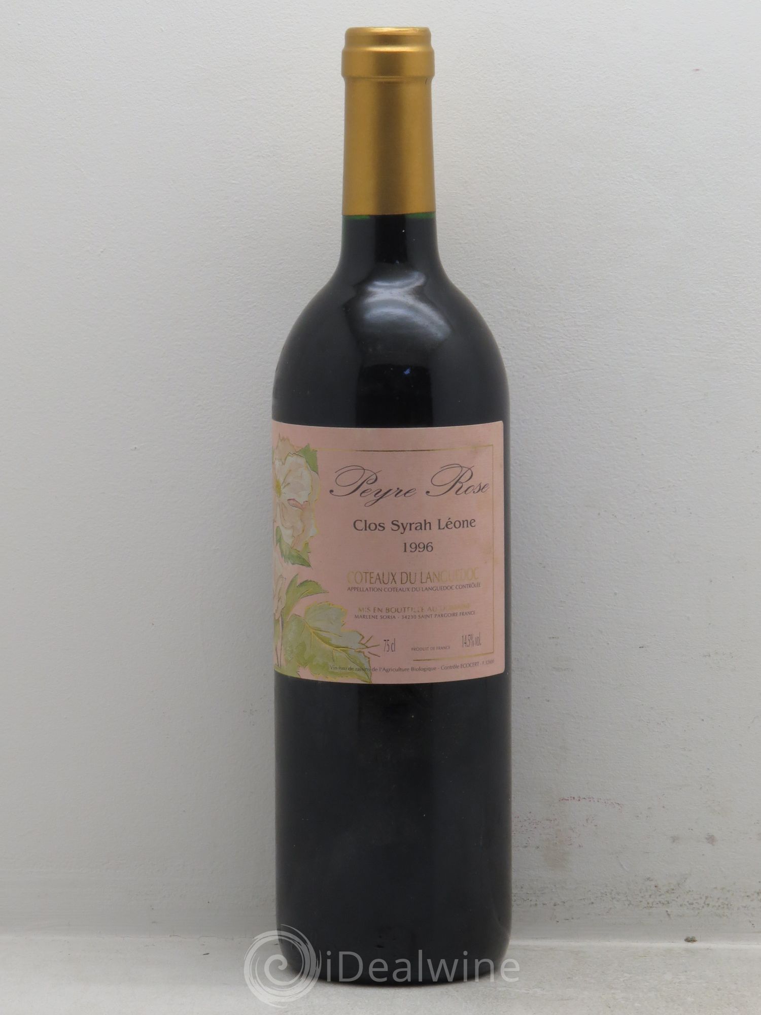 Coteaux du Languedoc Domaine Peyre Rose Belle Léone (anciennement Syrah Léone) Marlène Soria 1996 - Lot de 1 bouteille - 0