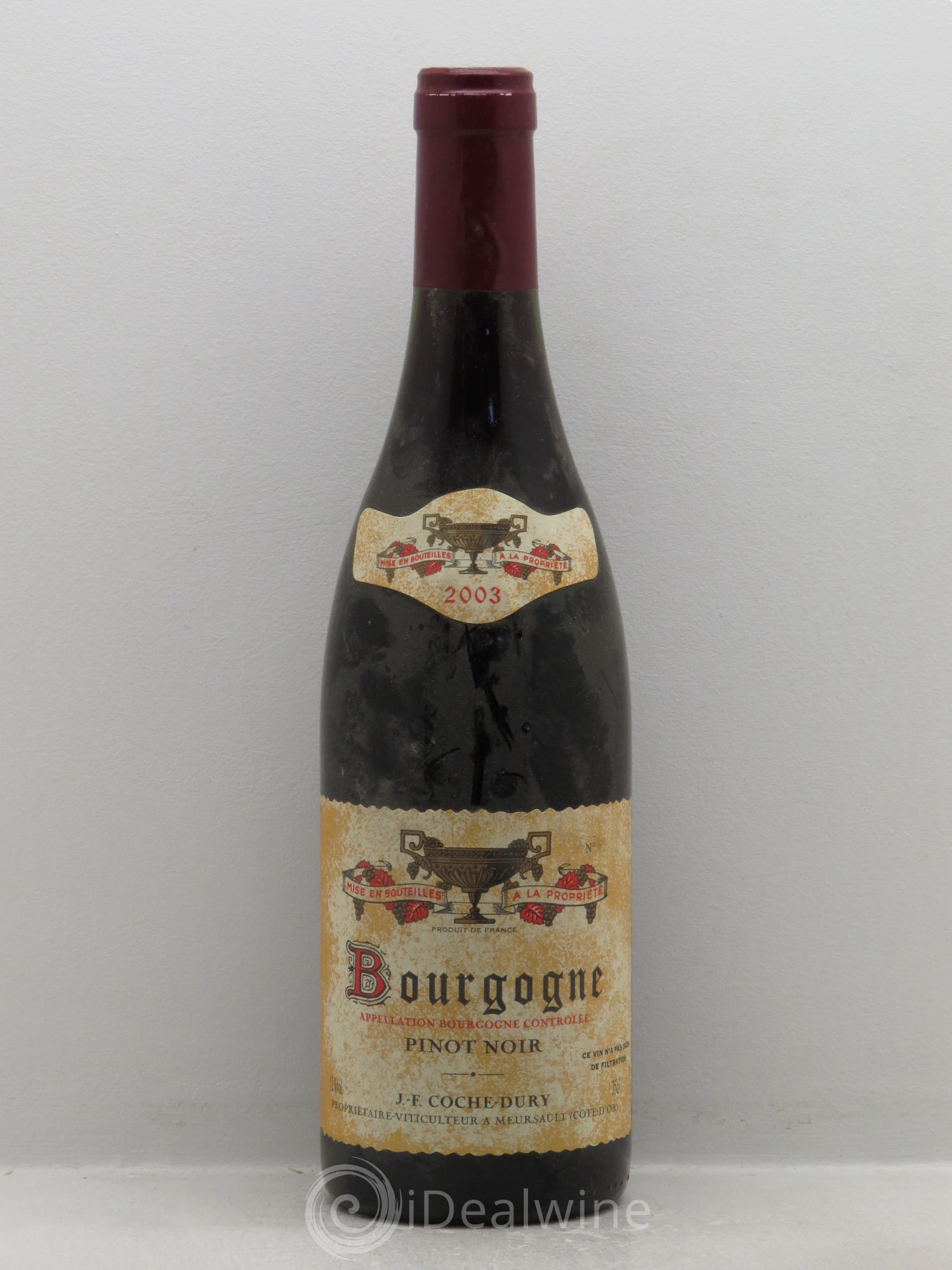 Bourgogne Coche Dury (Domaine) Pinot Noir 2003 - Lot de 1 bouteille - 0