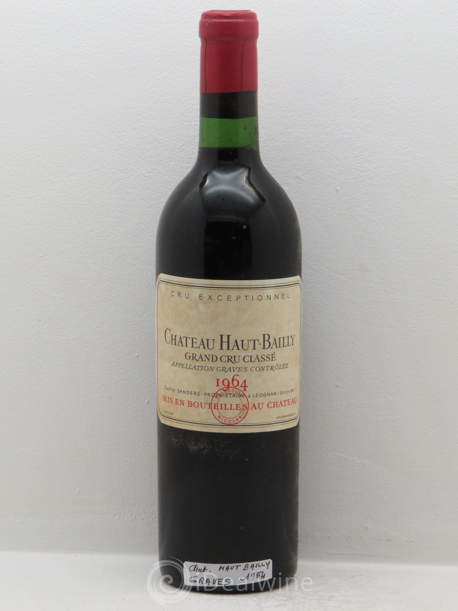 Château Haut-Bailly Cru Classé de Graves 1964 - Lot de 1 bouteille - 0