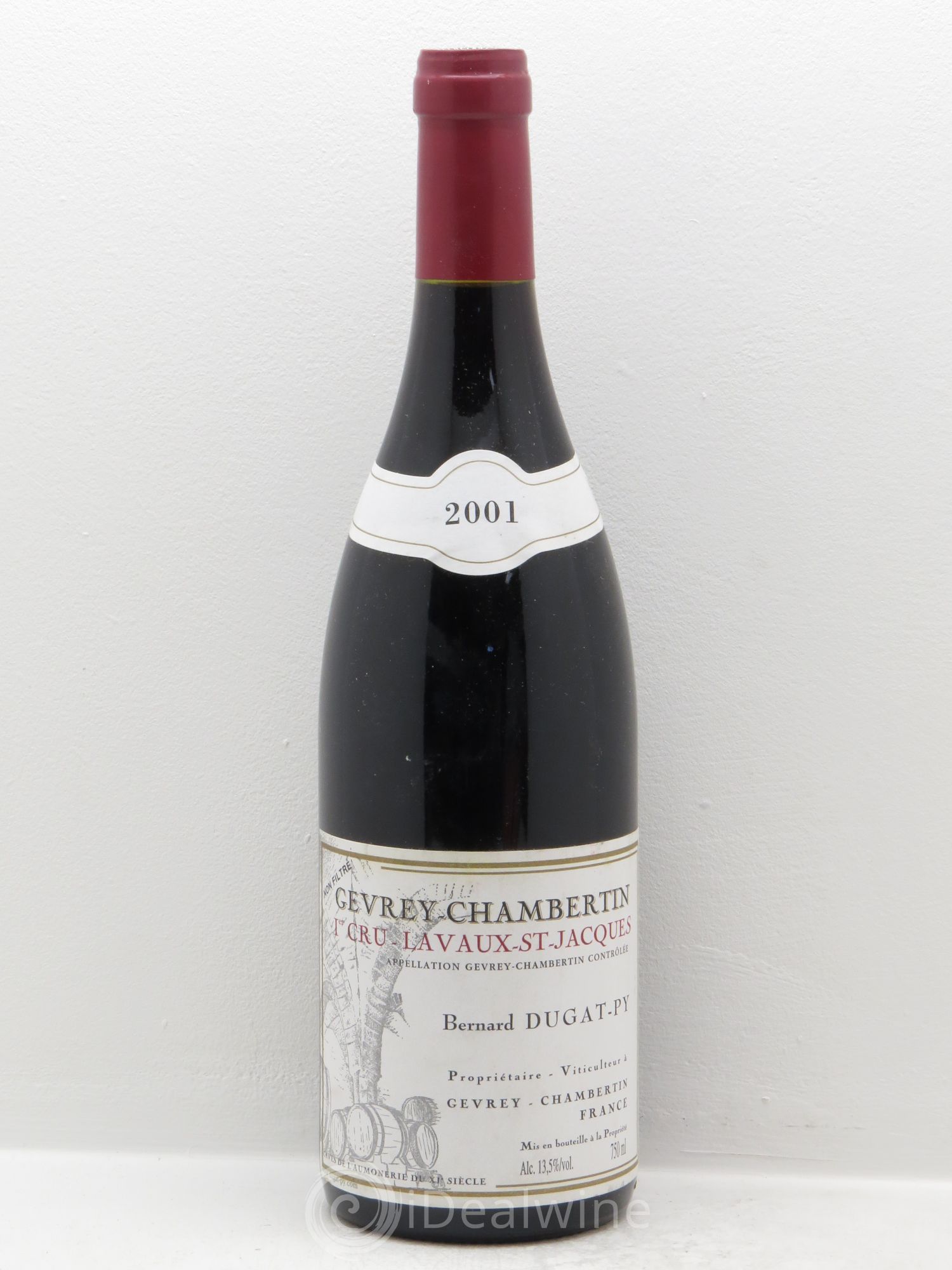 Gevrey-Chambertin 1er Cru Lavaux Saint Jacques Dugat-Py 2001 - Lot de 1 bouteille - 0