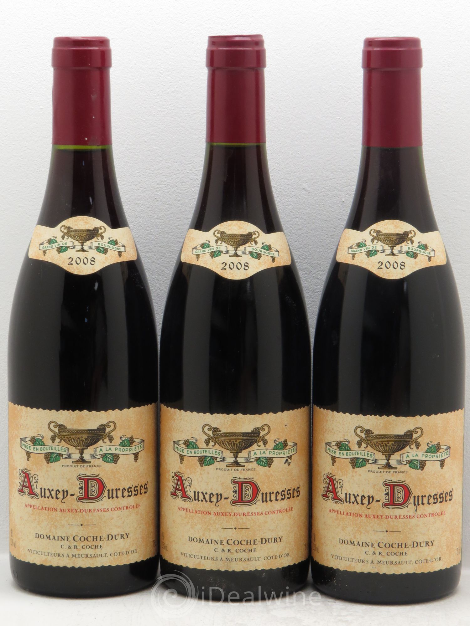 Auxey-Duresses Coche Dury (Domaine) 2008 - Lot de 3 bouteilles - 0