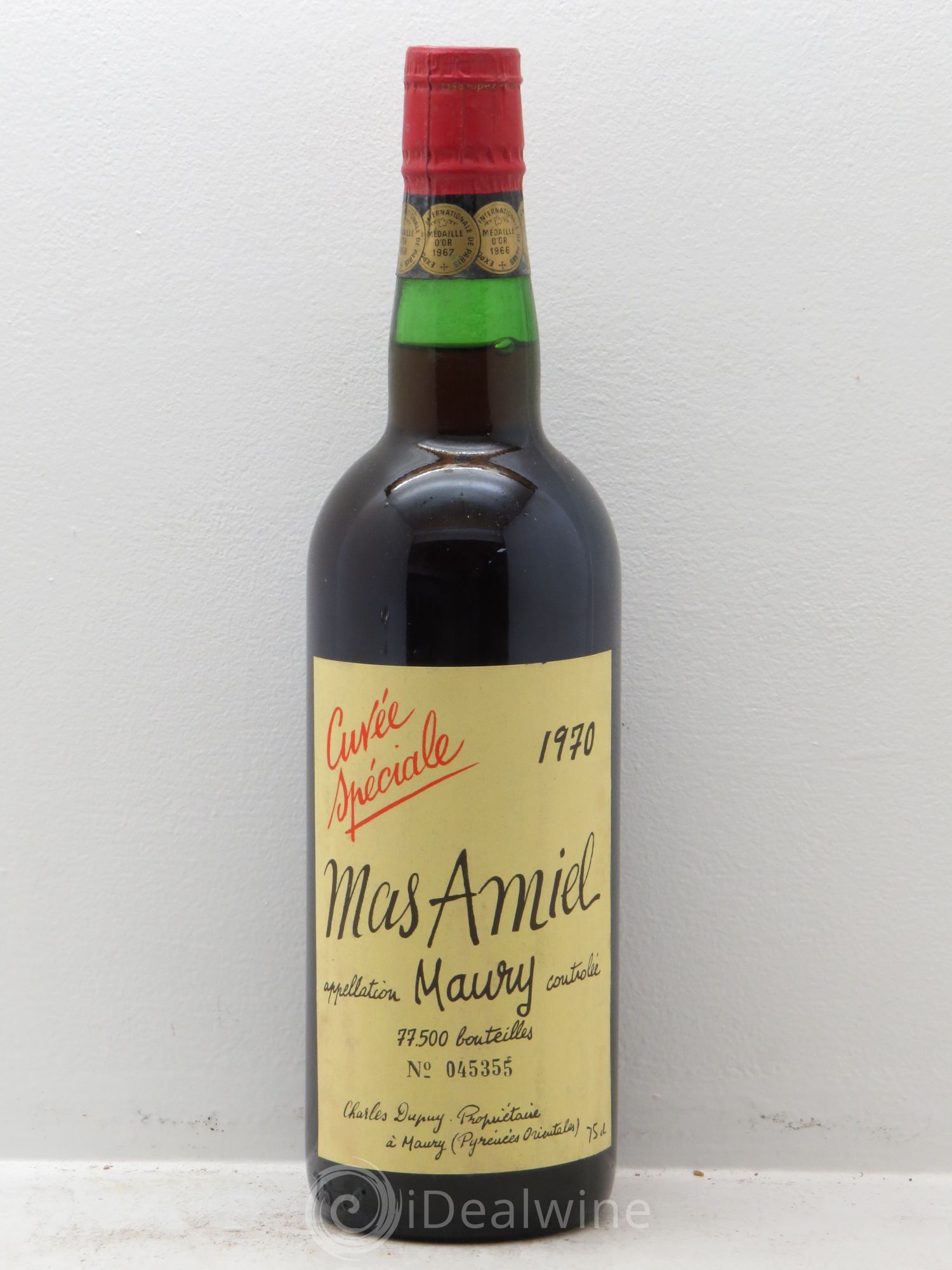 Maury Mas Amiel Réserve Spéciale 1970 - Lot de 1 bouteille - 0
