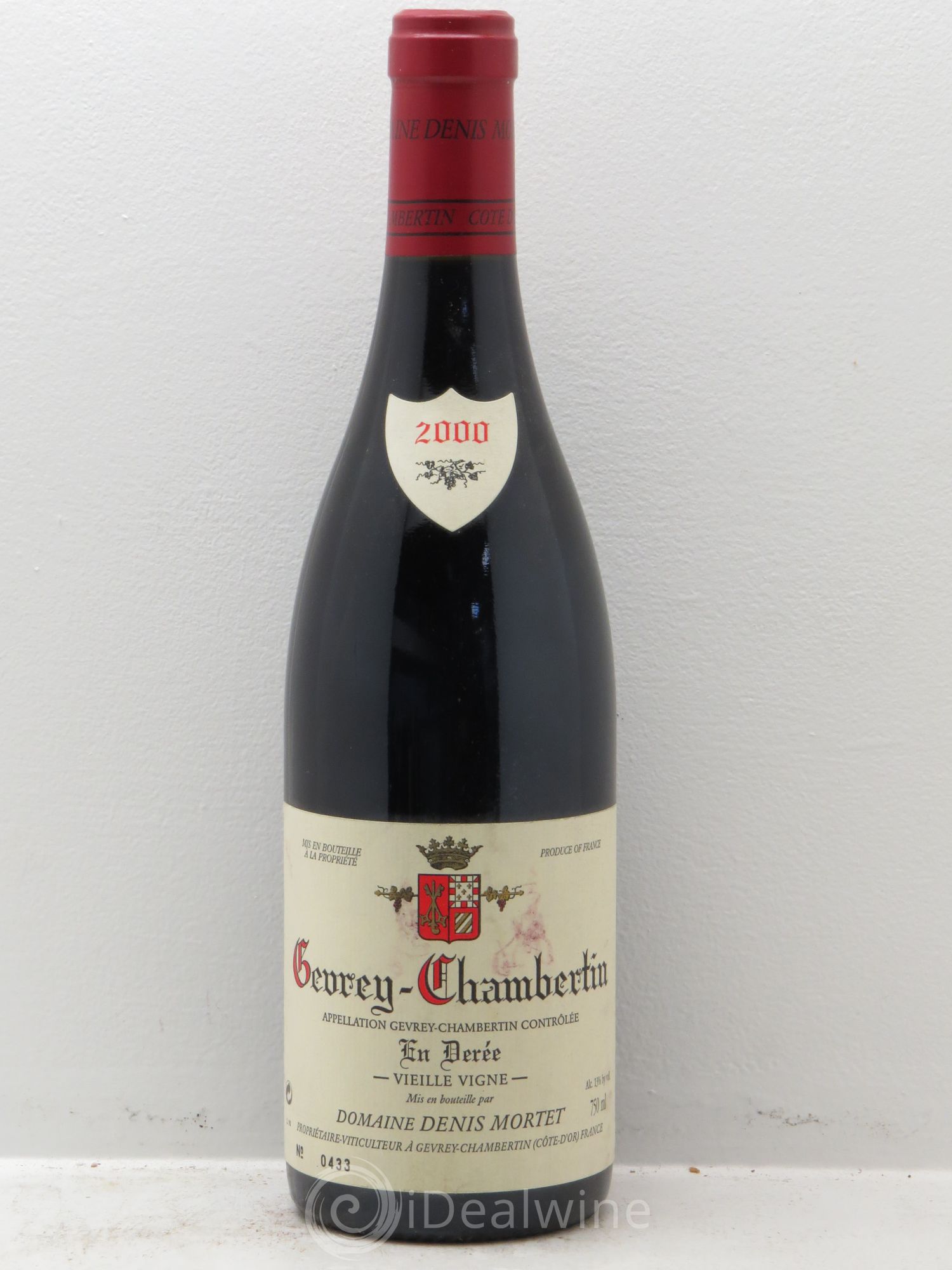 Gevrey-Chambertin Denis Mortet (Domaine) En Derée Vieilles Vignes 2000 - Posten von 1 Flasche - 0