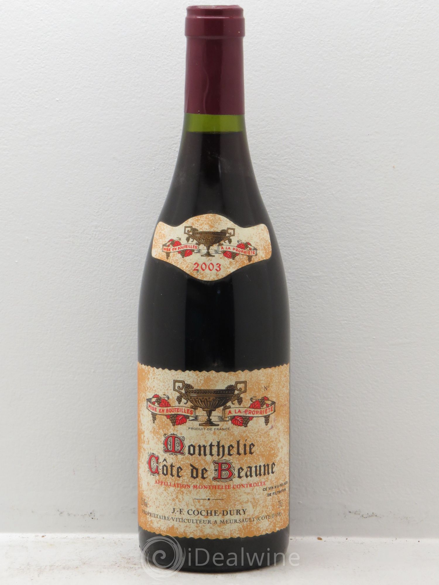 Monthélie Coche Dury (Domaine) 2003 - Lot de 1 bouteille - 0