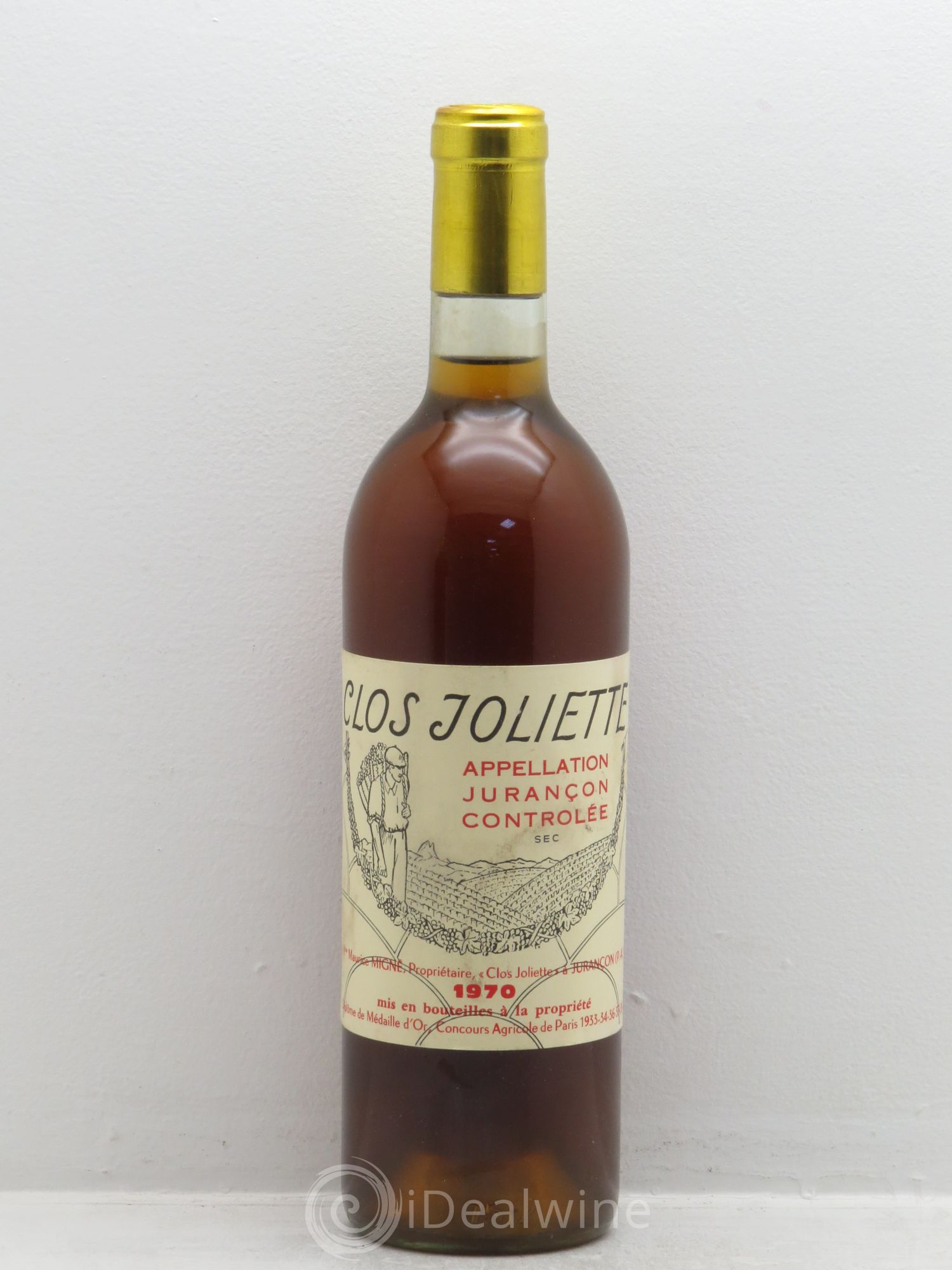 Jurançon Clos Joliette 1970 - Lotto di 1 bottiglia - 0