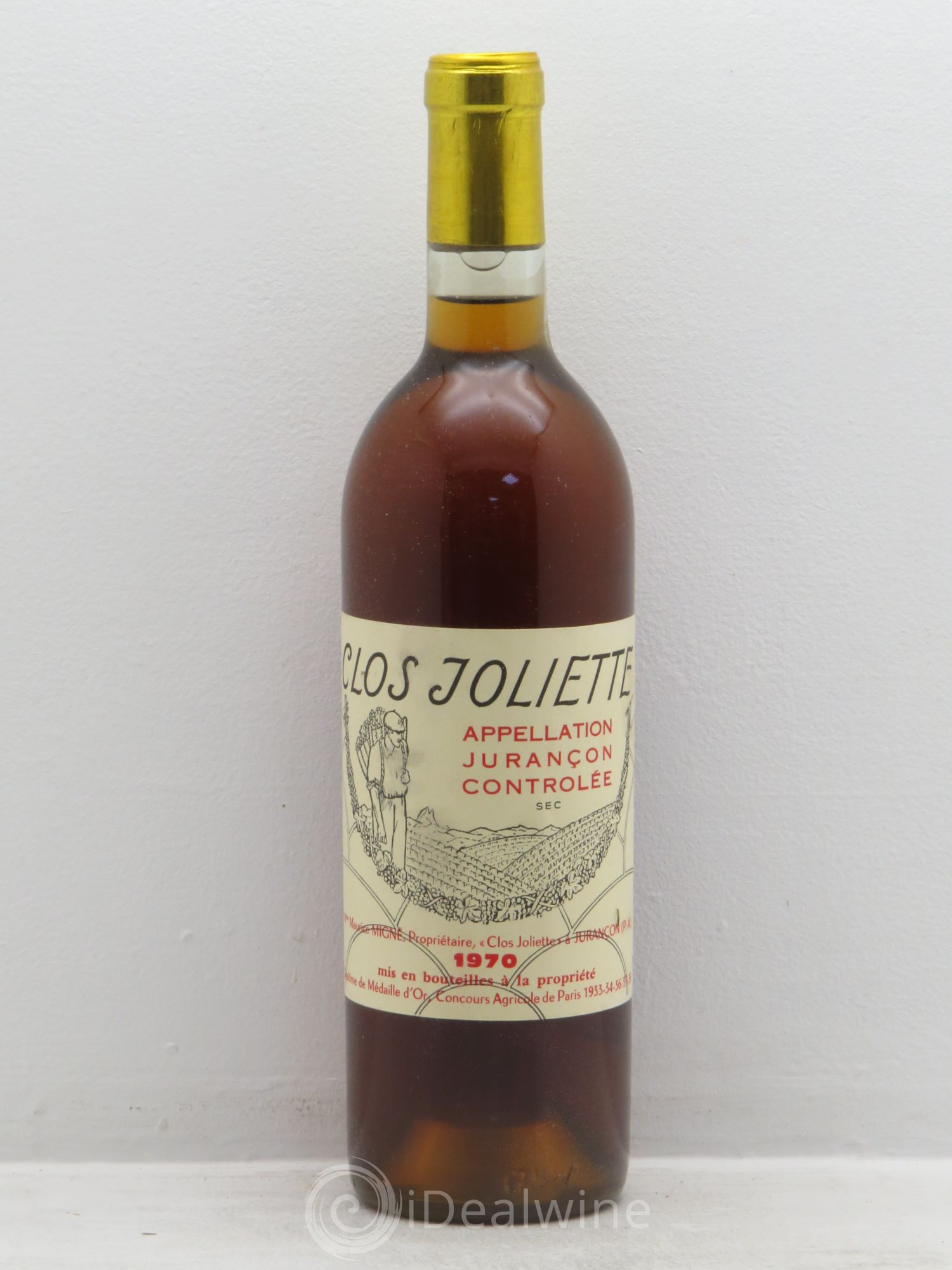 Jurançon Clos Joliette SEC 1970 - Lot de 1 bouteille - 0