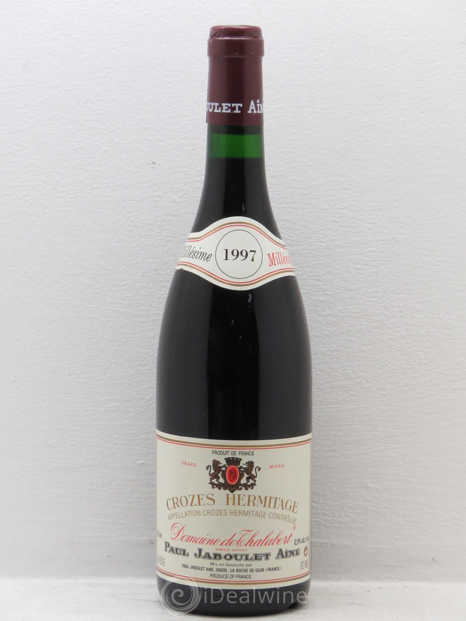 Crozes-Hermitage Domaine de Thalabert Paul Jaboulet Ainé 1997 - Lot de 1 bouteille - 0
