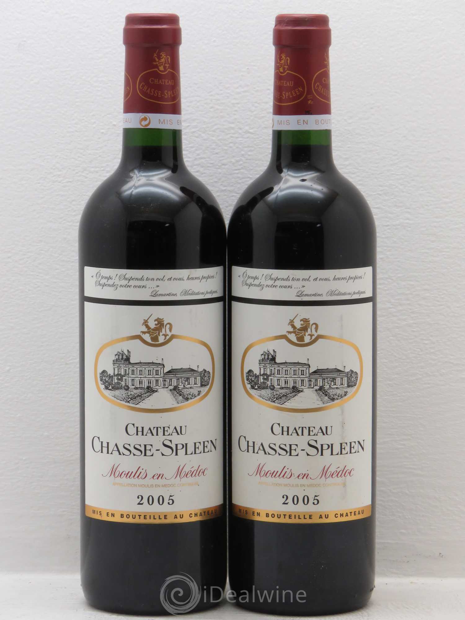 Château Chasse Spleen 2005 - Posten von 2 Flaschen - 0