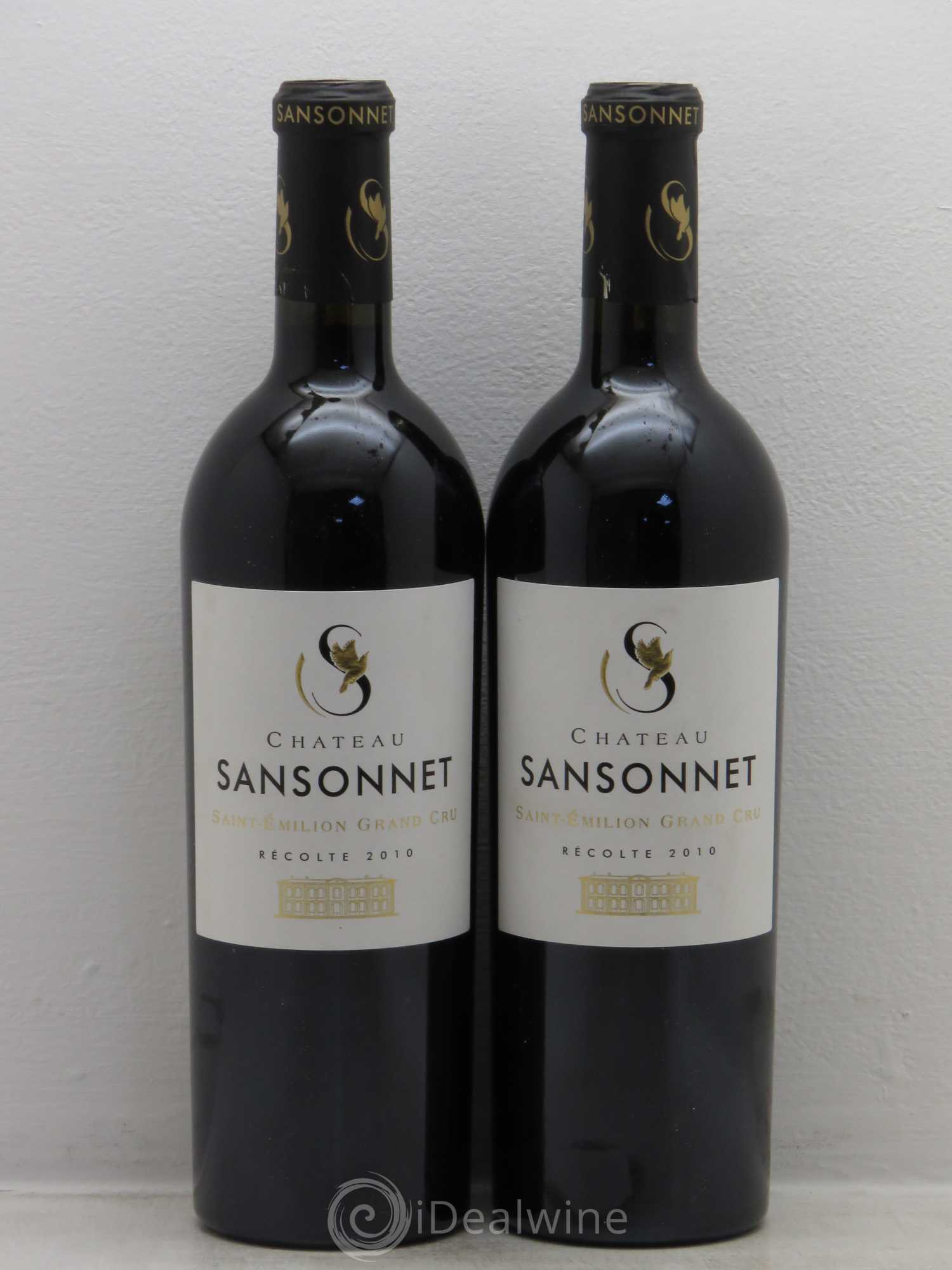 Château Sansonnet Grand Cru Classé 2010 - Lot de 2 bouteilles - 0