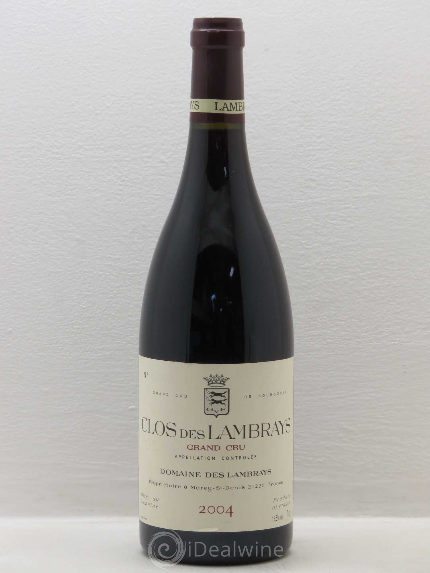 Clos des Lambrays Grand Cru Domaine des Lambrays 2004 - Lot de 1 bouteille - 0