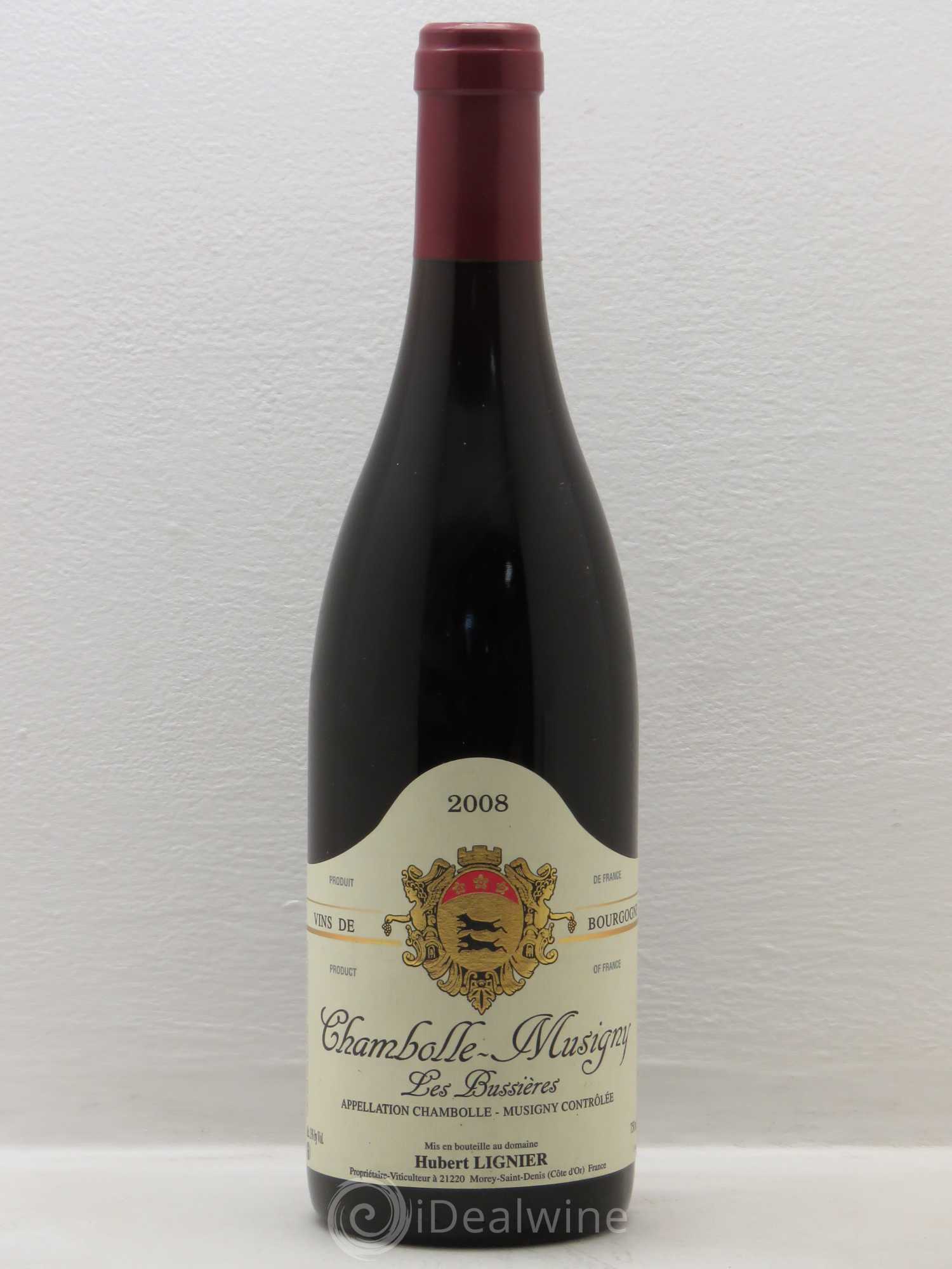 Chambolle-Musigny Les Bussières Hubert Lignier (Domaine) 2008 - Lot de 1 bouteille - 0