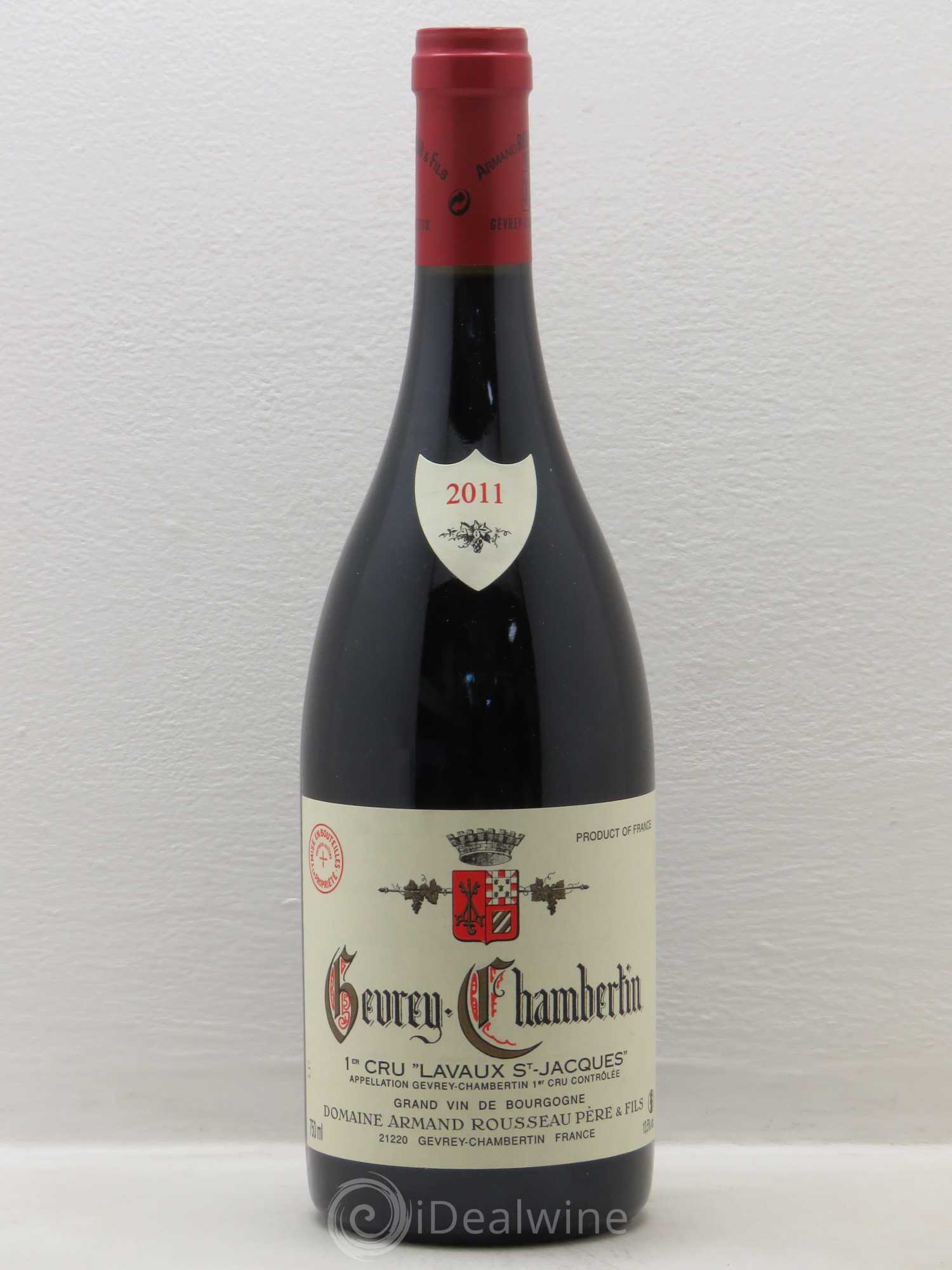 Gevrey-Chambertin 1er Cru Lavaux Saint Jacques Armand Rousseau (Domaine) 2011 - Lot de 1 bouteille - 0