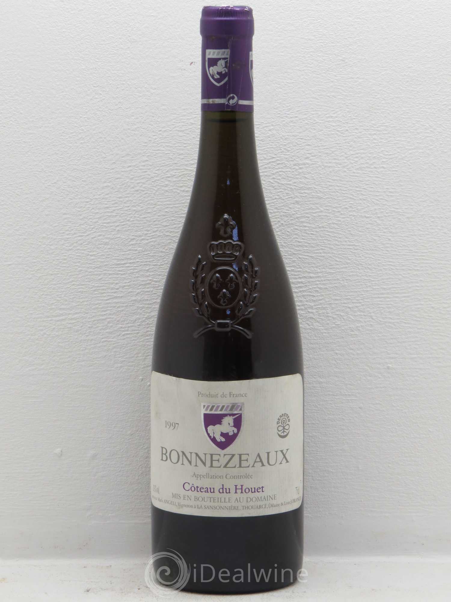 Bonnezeaux Coteaux Du Houet Marc Angely 1997 - Lotto di 1 bottiglia - 0