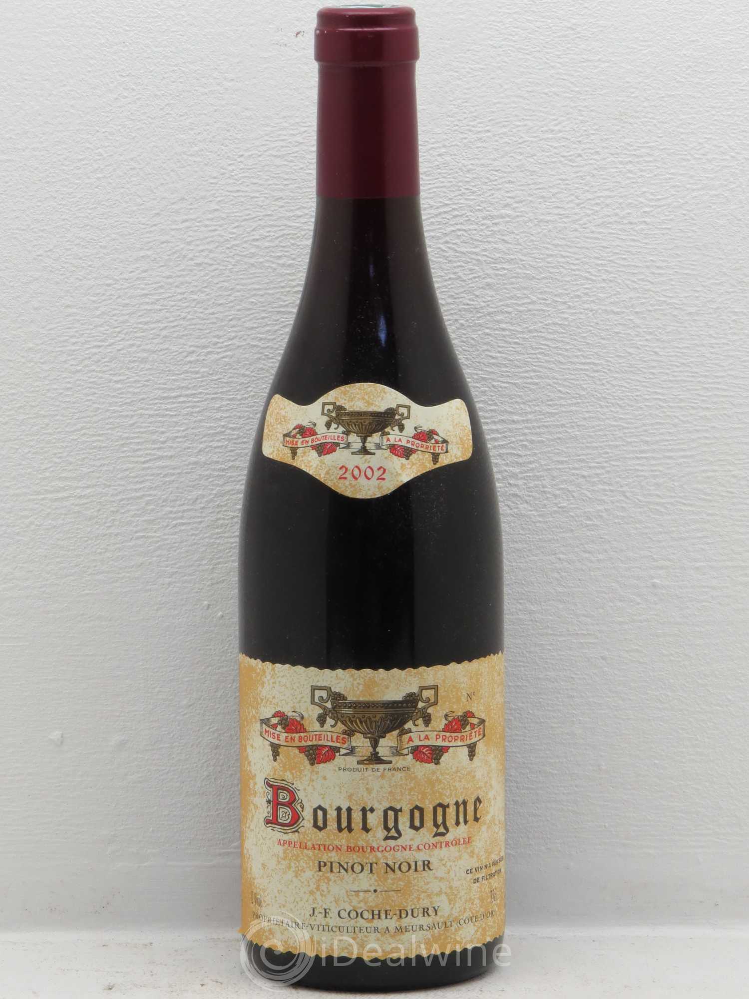 Bourgogne Coche Dury (Domaine) Pinot Noir 2002 - Lot de 1 bouteille - 0