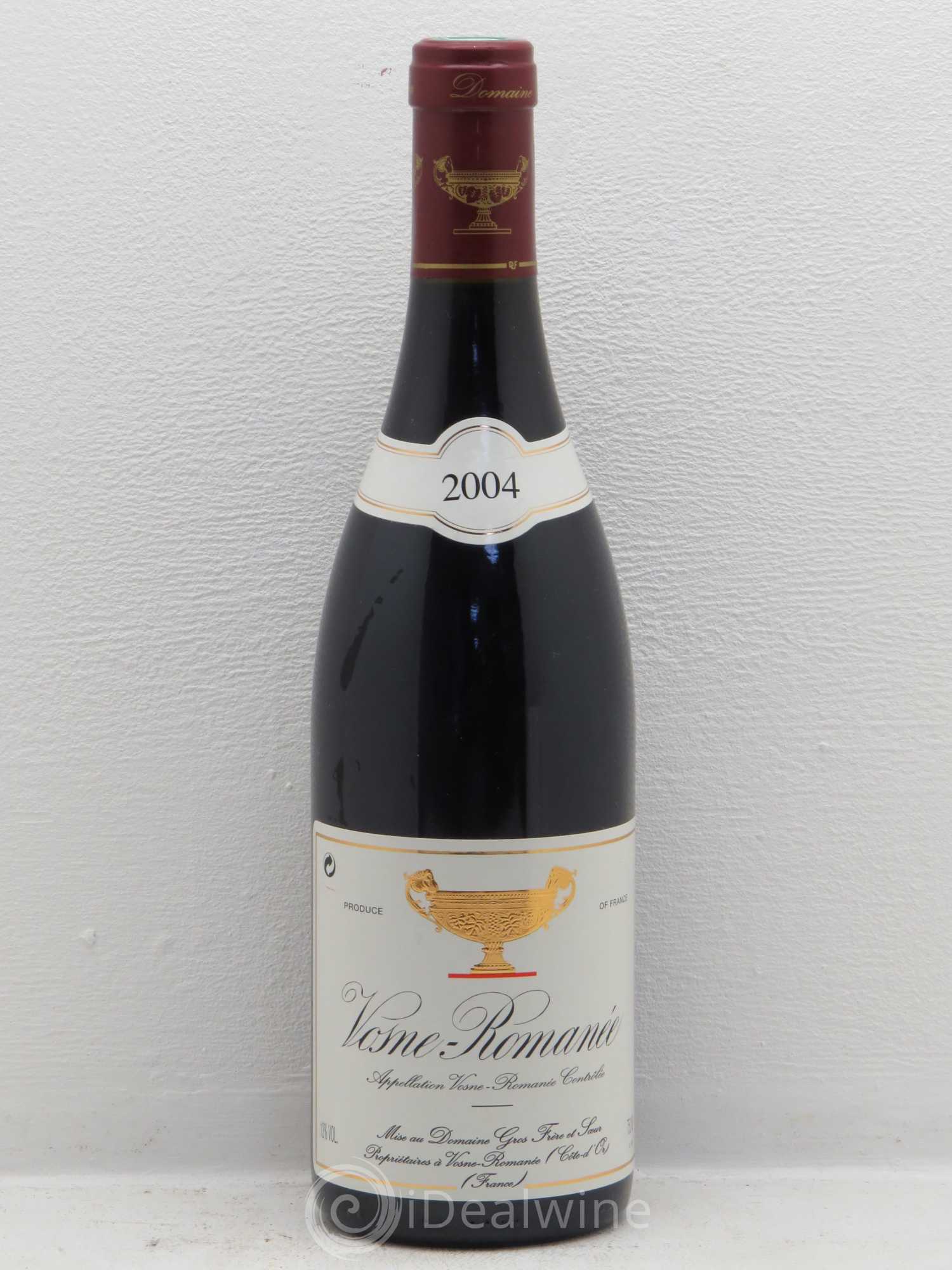 Vosne-Romanée Gros Frère & Soeur 2004 - Lot de 1 bouteille - 0