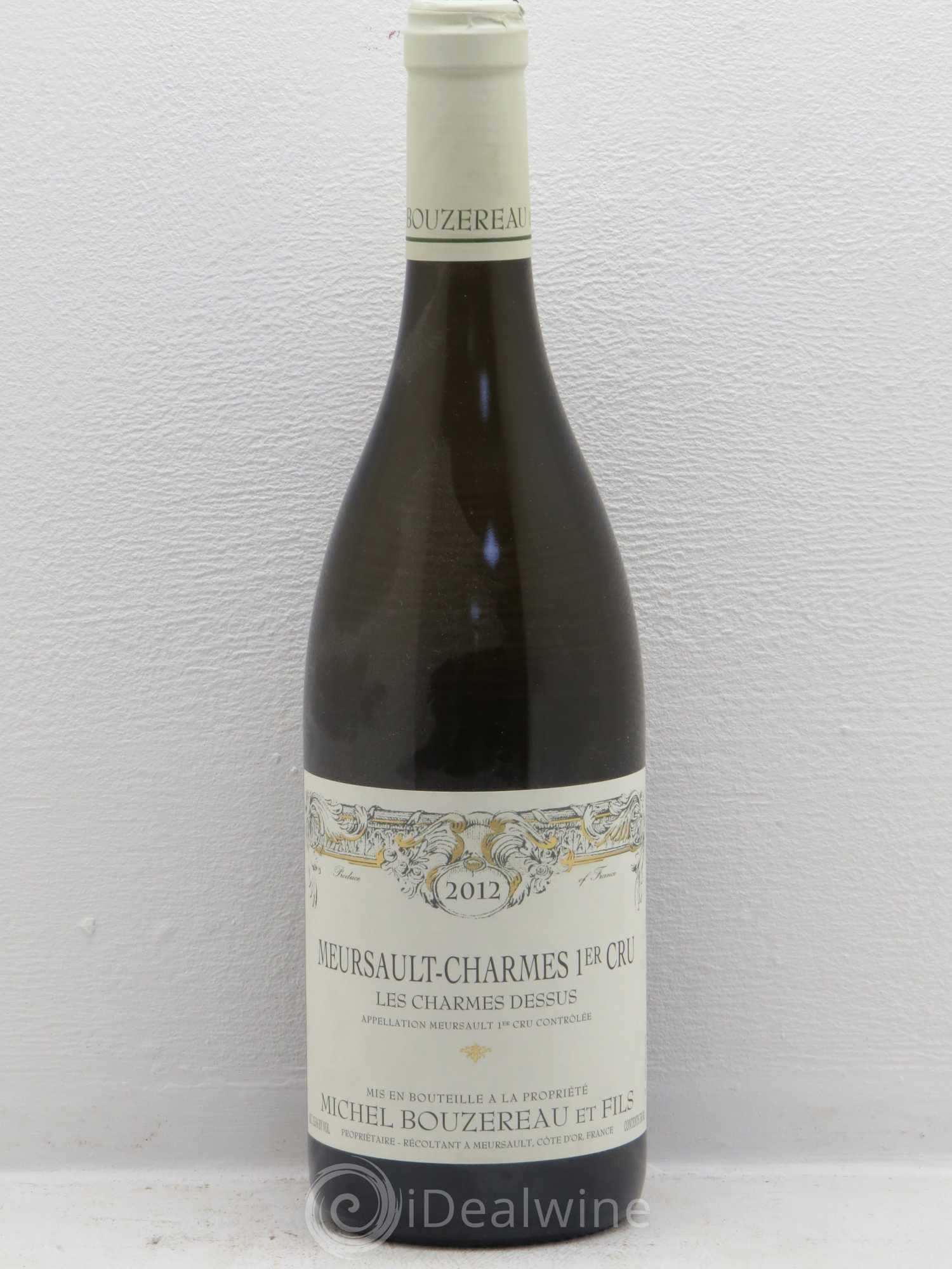 Meursault 1er Cru Charmes Les Charmes Dessus Michel Bouzereau et Fils (Domaine) 2012 - Lot de 1 bouteille - 0