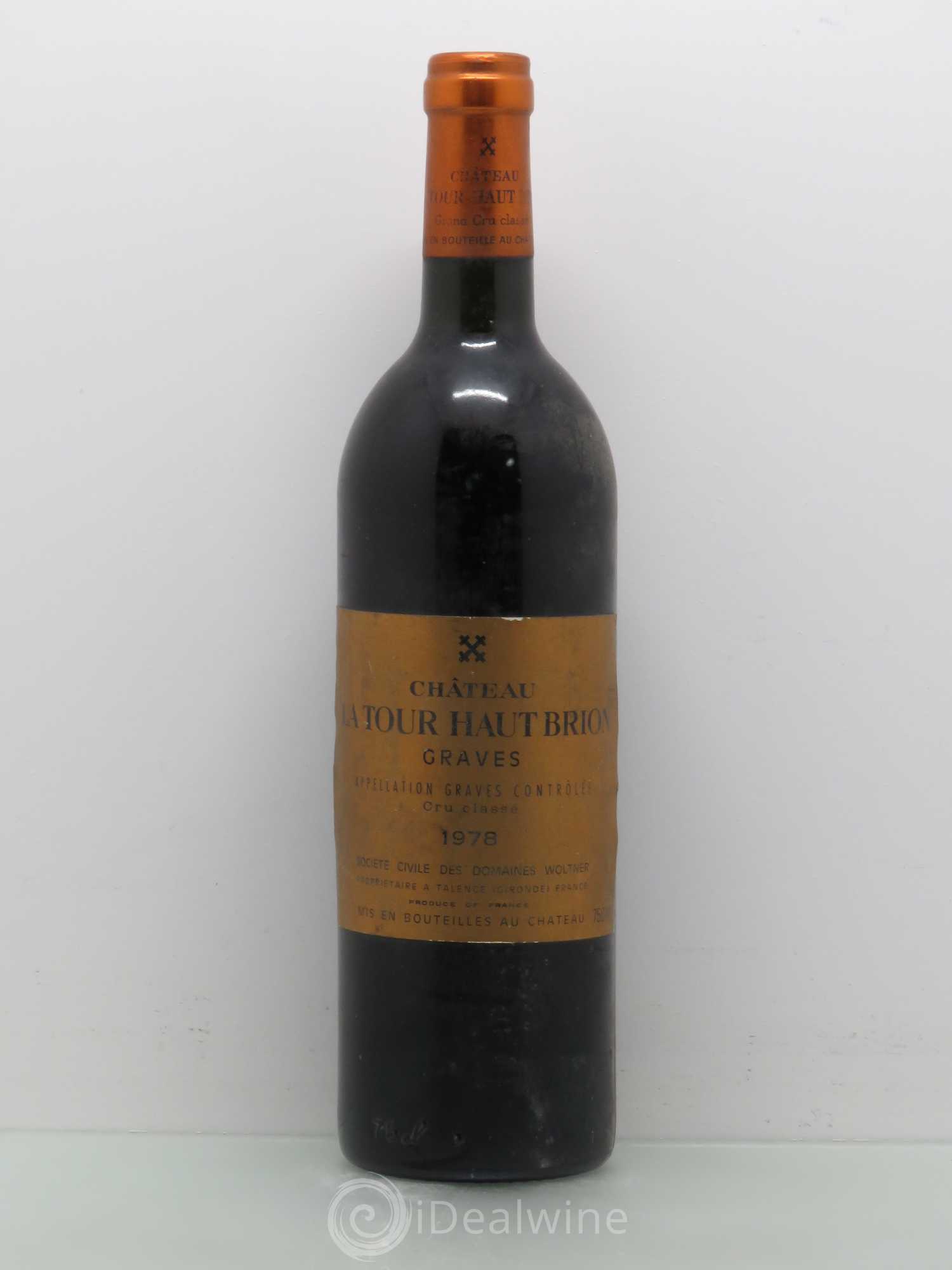 Château la Tour Haut-Brion Cru Classé de Graves 1978 - Lot de 1 bouteille - 0