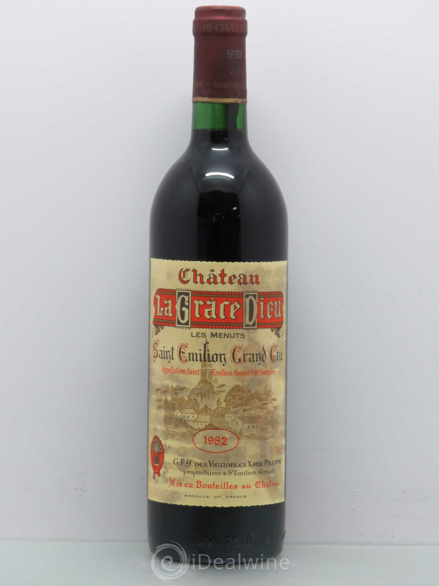 Château la Grâce Dieu les Menuts 1982 - Lot de 1 bouteille - 0