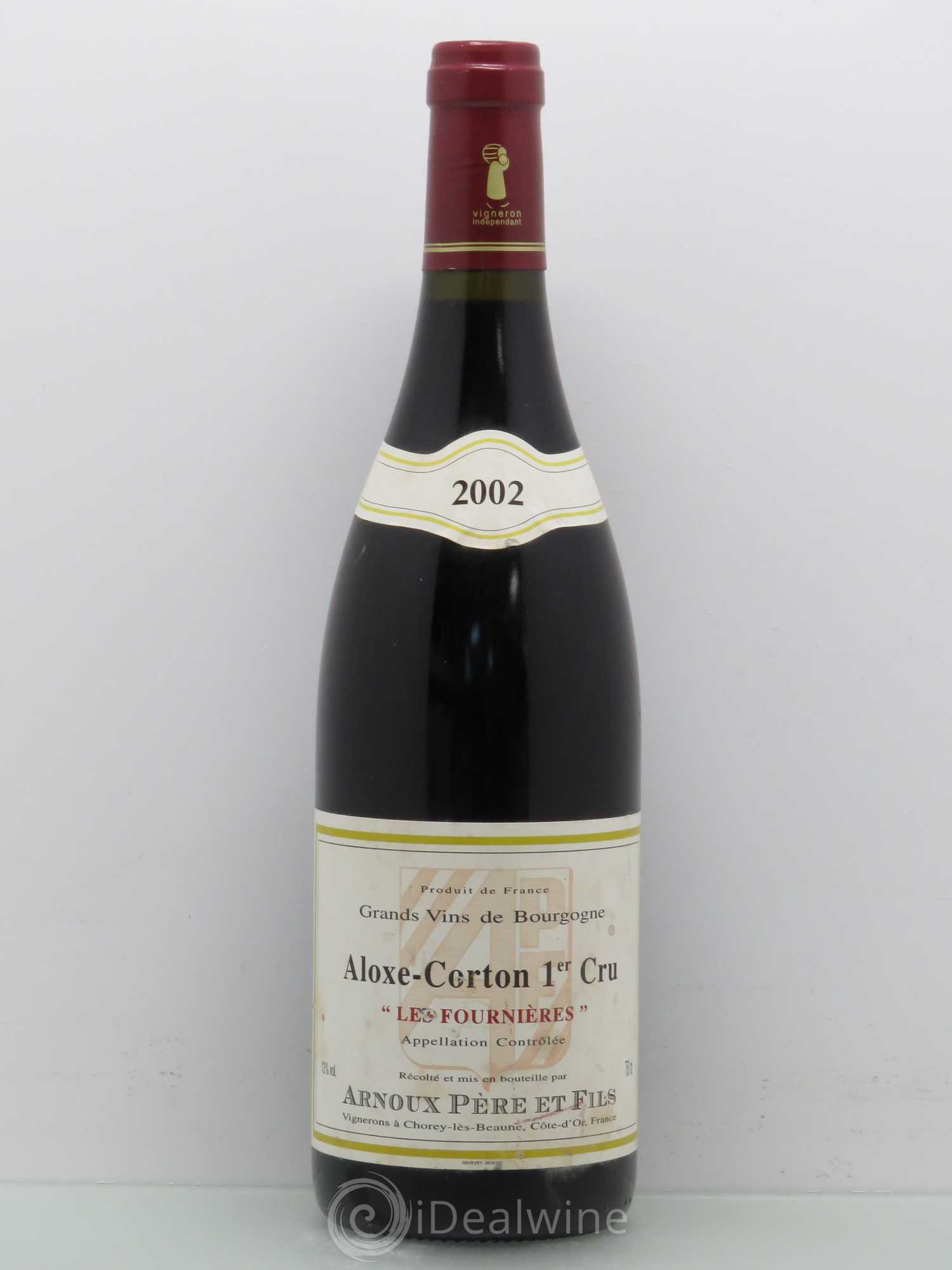 Aloxe-Corton 1er Cru Les Fournieres - Arnoux Lachaux 2002 - Posten von 1 Flasche - 0