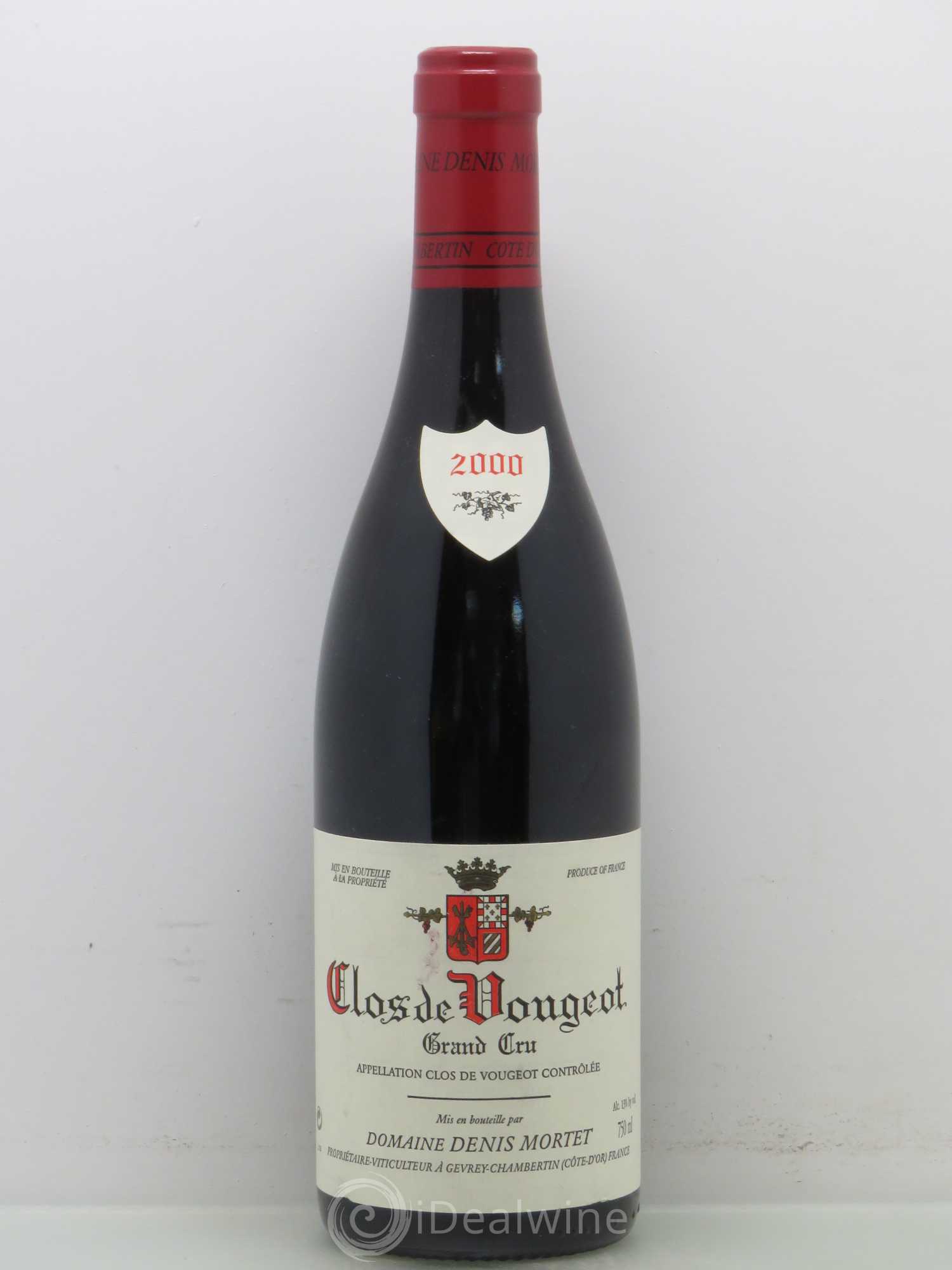 Clos de Vougeot Grand Cru Denis Mortet (Domaine) 2000 - Lot de 1 bouteille - 0