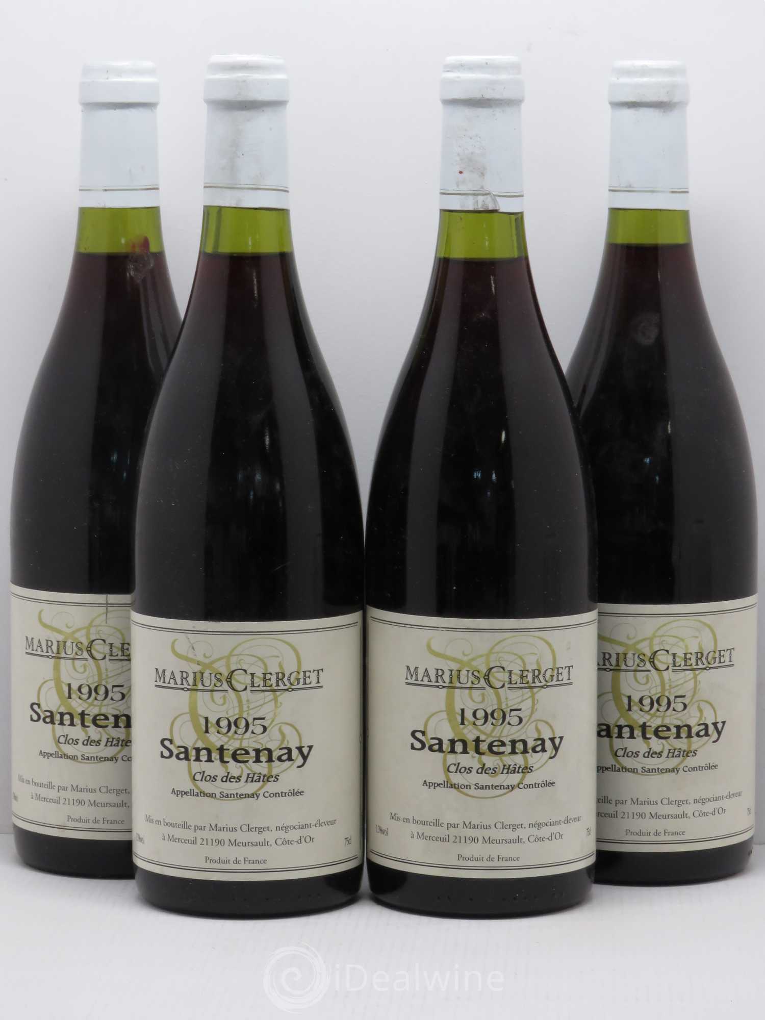 Santenay Clos des hates Clerget 1995 - Posten von 4 Flaschen - 0