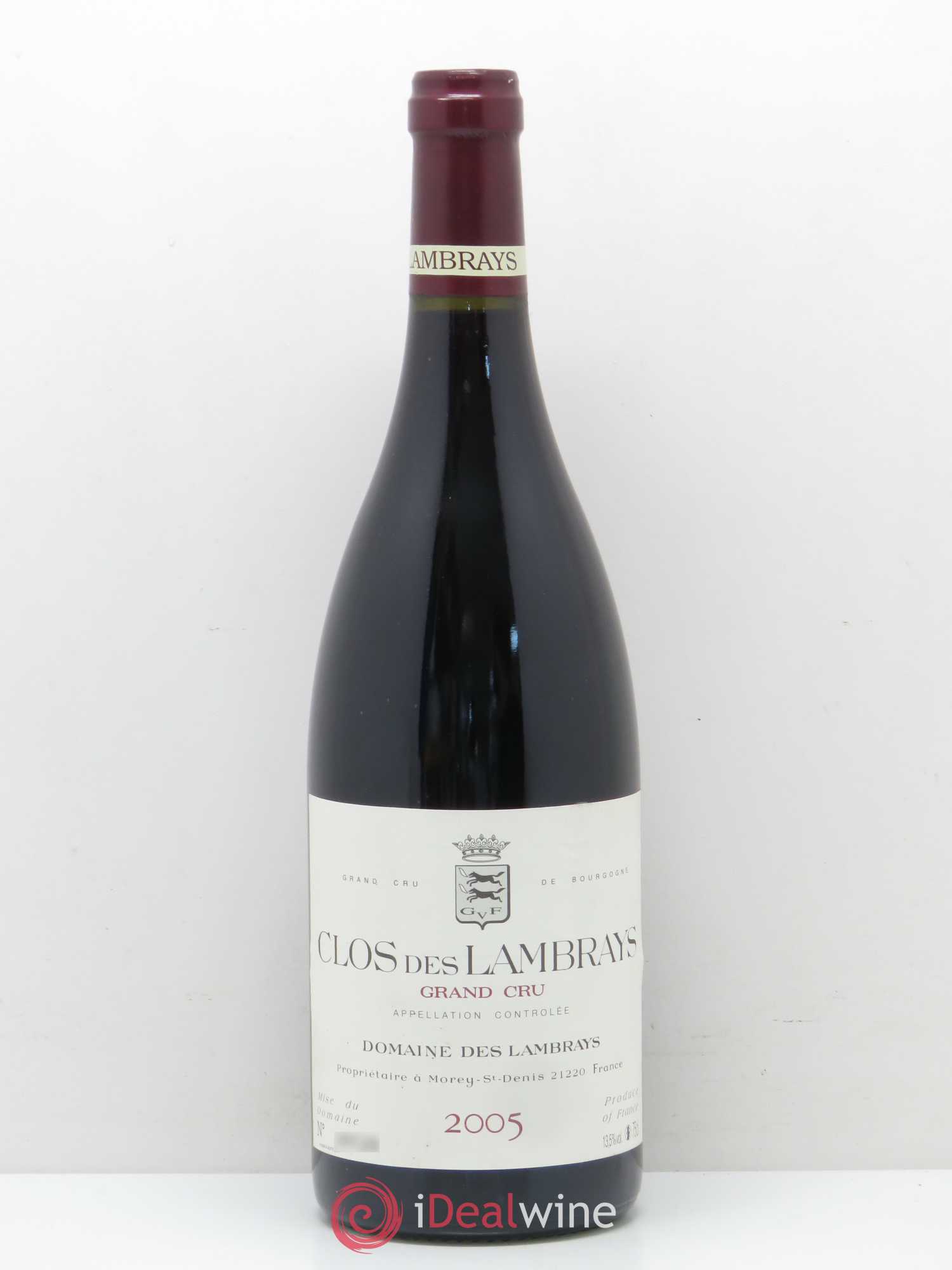 Clos des Lambrays Grand Cru Domaine des Lambrays 2005 - Lot de 1 bouteille - 0