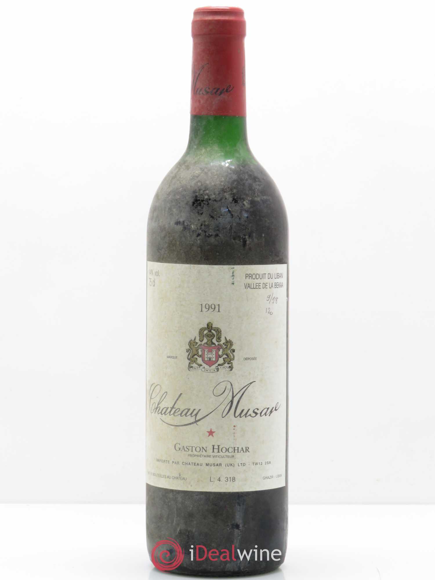 Château Musar Serge Hochar 1991 - Lot de 1 bouteille - 0