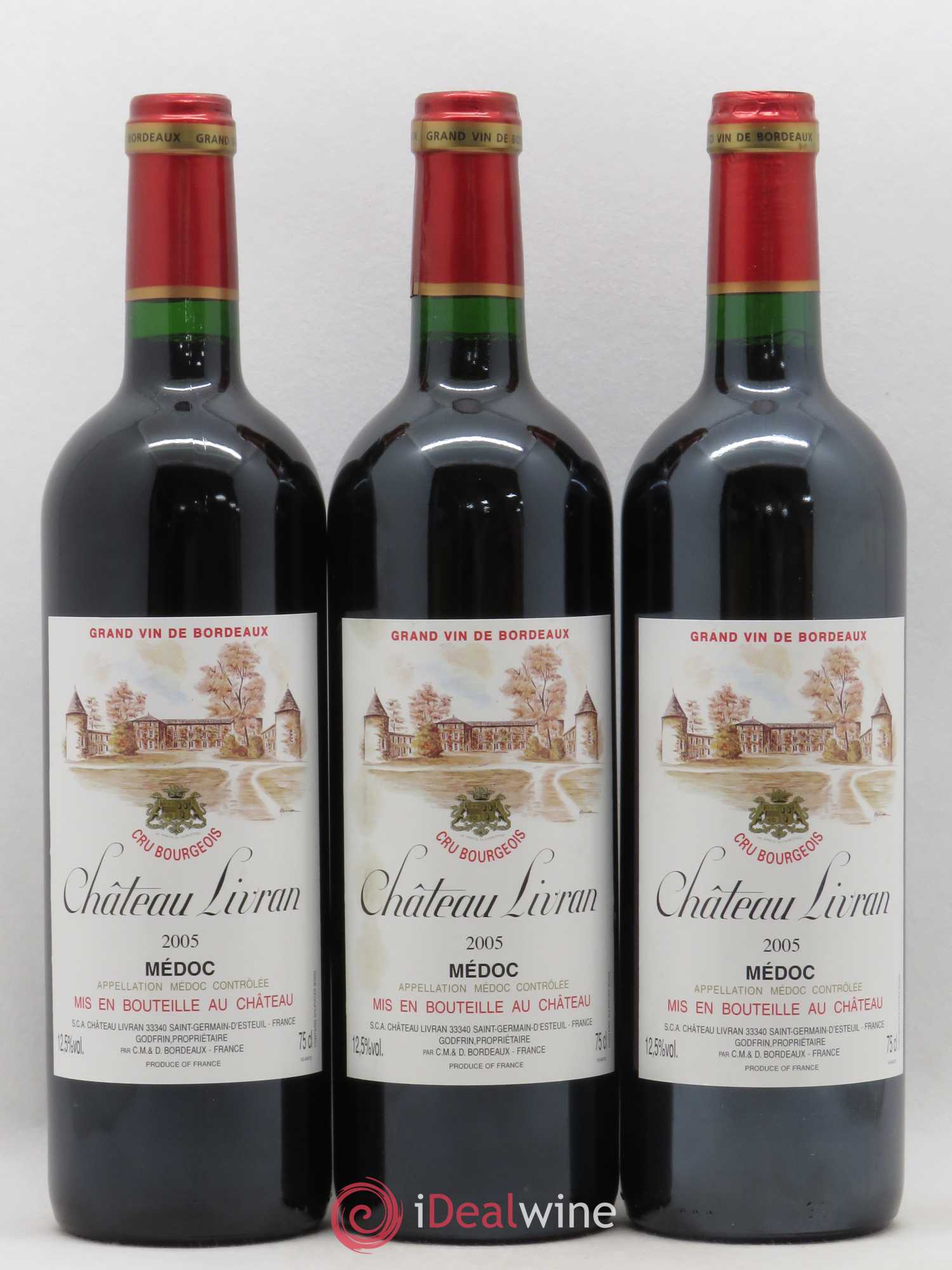 Château Livran Cru Bourgeois 2005 - Lot de 6 bouteilles - 1