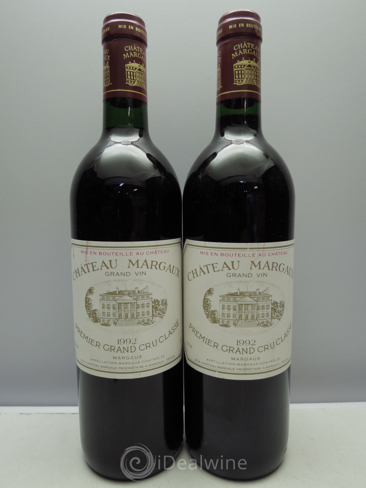 Château Margaux 1er Grand Cru Classé 1992 - Lot de 2 bouteilles - 0