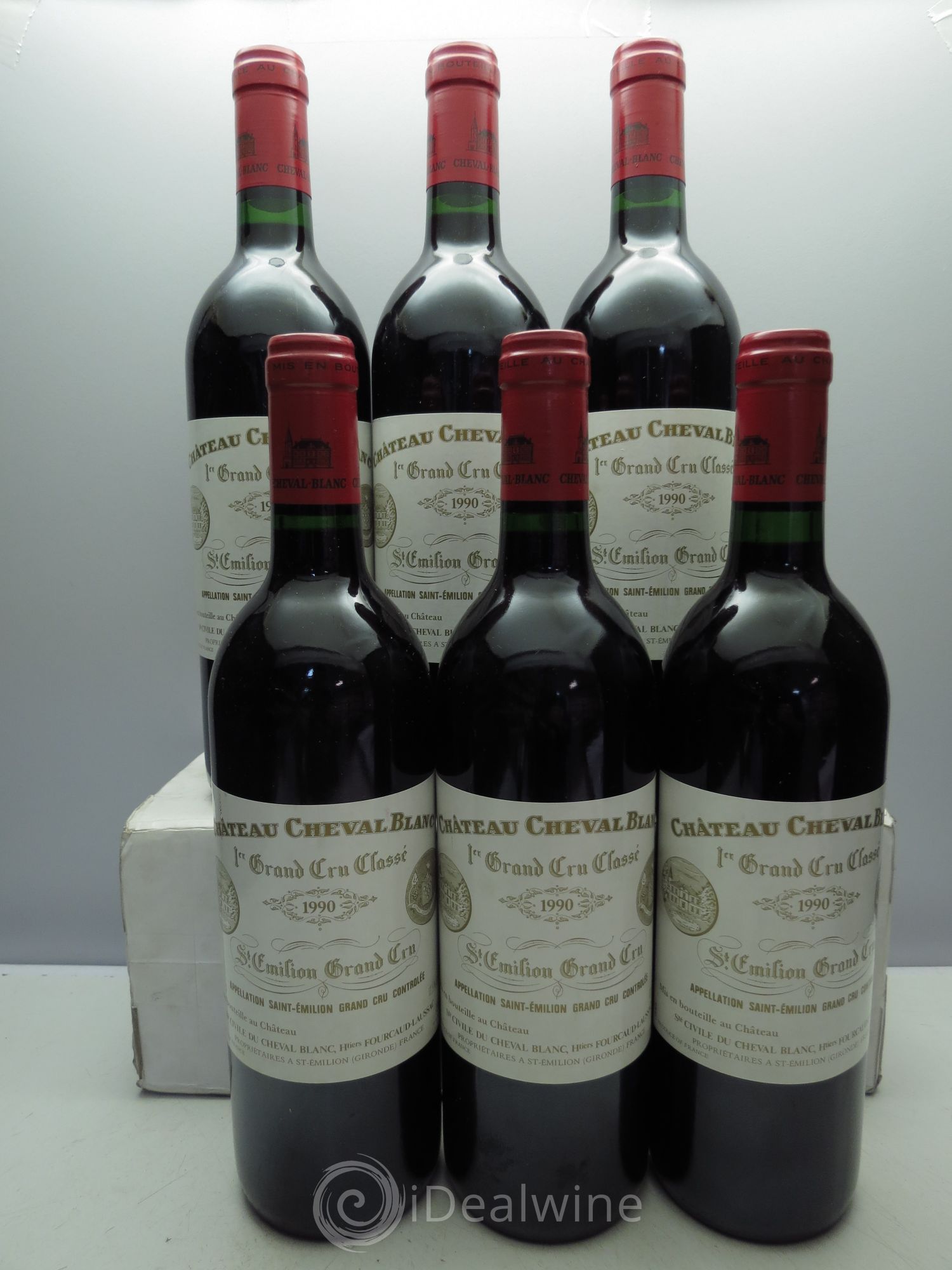 Château Cheval Blanc 1er Grand Cru Classé A 1990 - Lot de 6 bouteilles - 0