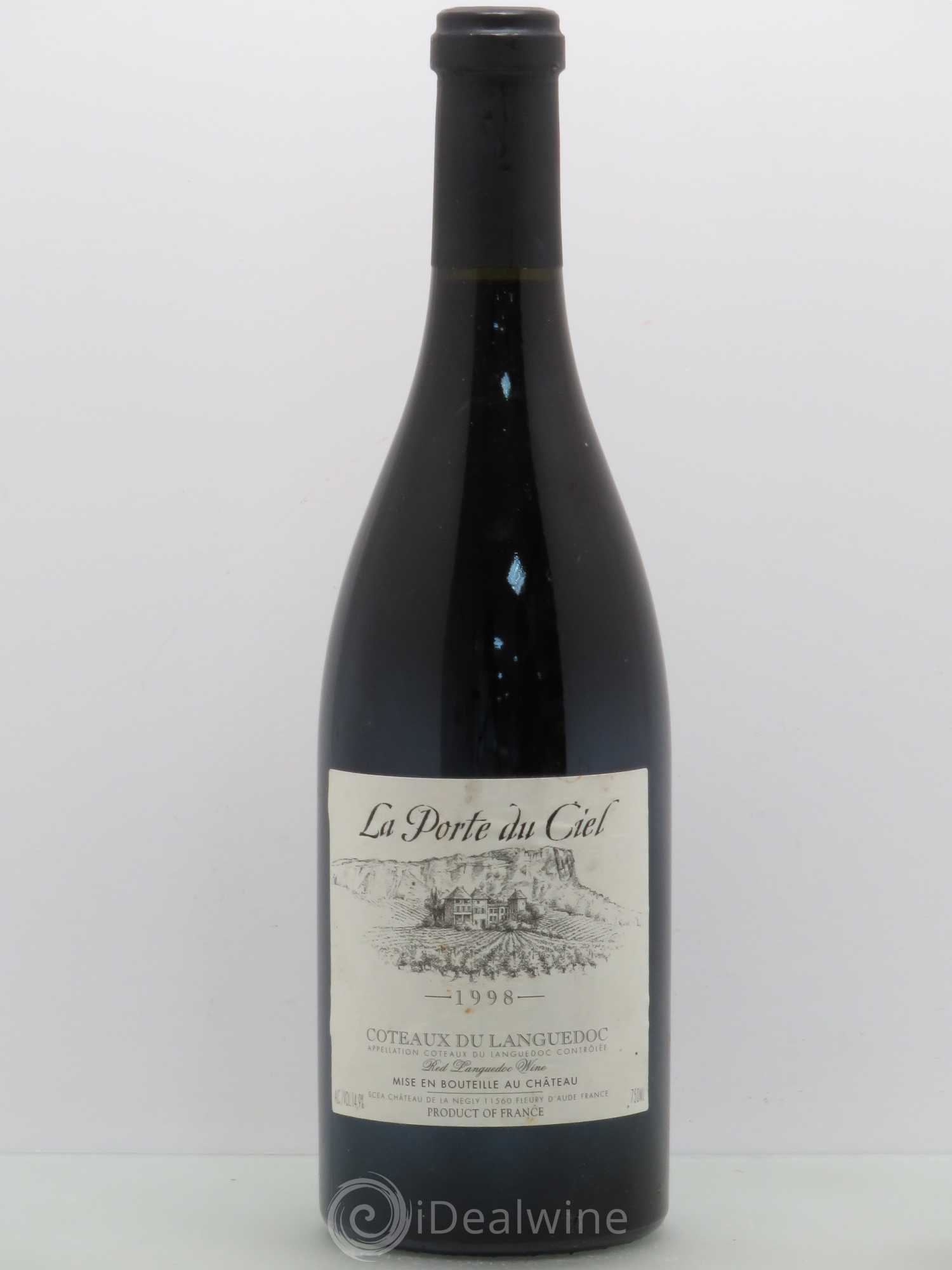 La Clape Château de La Négly La Porte du Ciel Jean Paux-Rosset 1998 - Lot de 1 bouteille - 0