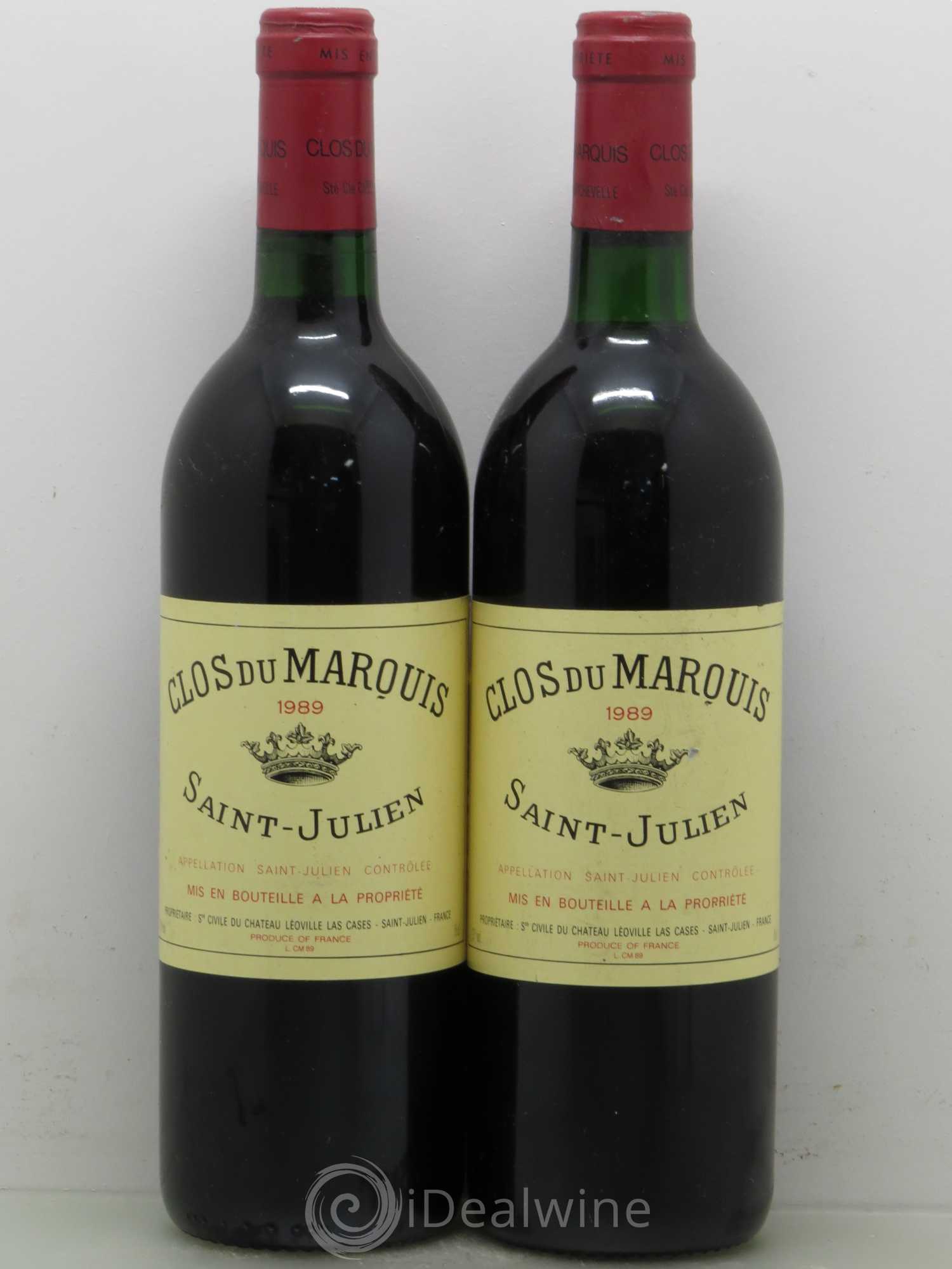 Clos du Marquis 1989 - Lot de 2 bouteilles - 0