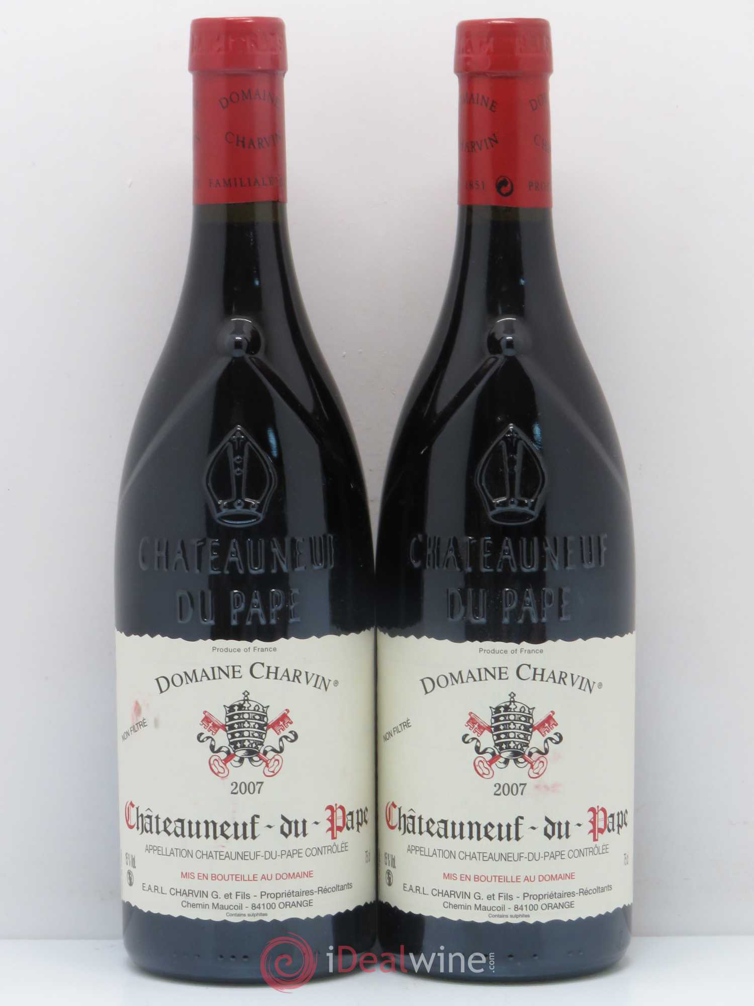 Châteauneuf-du-Pape Charvin (Domaine) 2007 - Lot de 2 bouteilles - 0