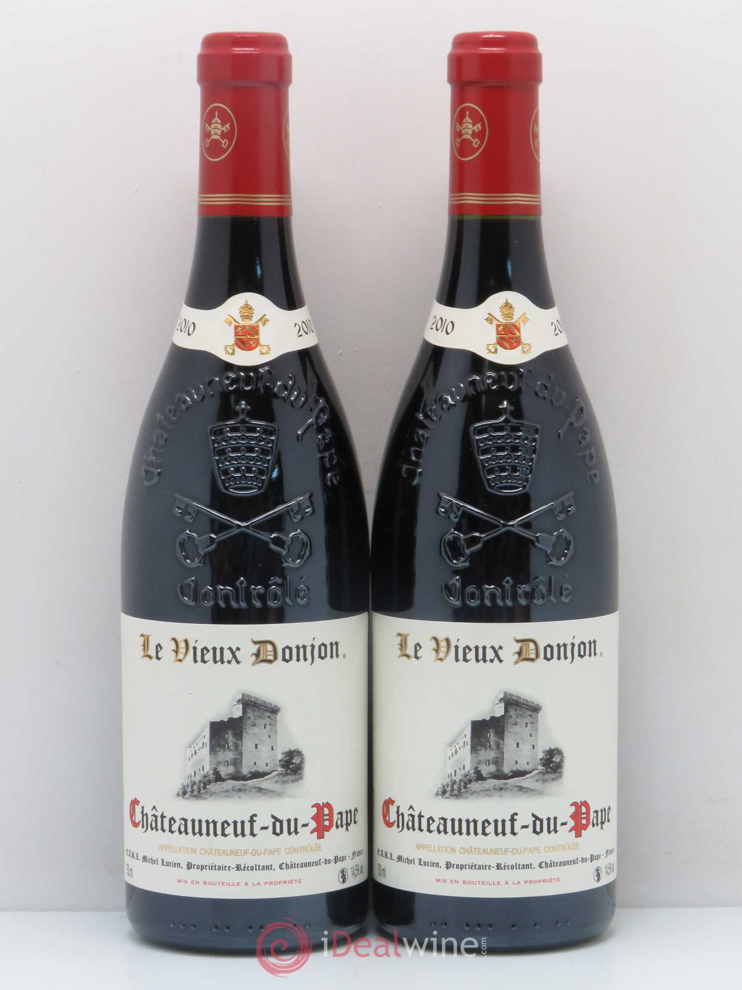 Châteauneuf-du-Pape Le Vieux Donjon Michel Lucien 2010 - Lot de 2 bouteilles - 0