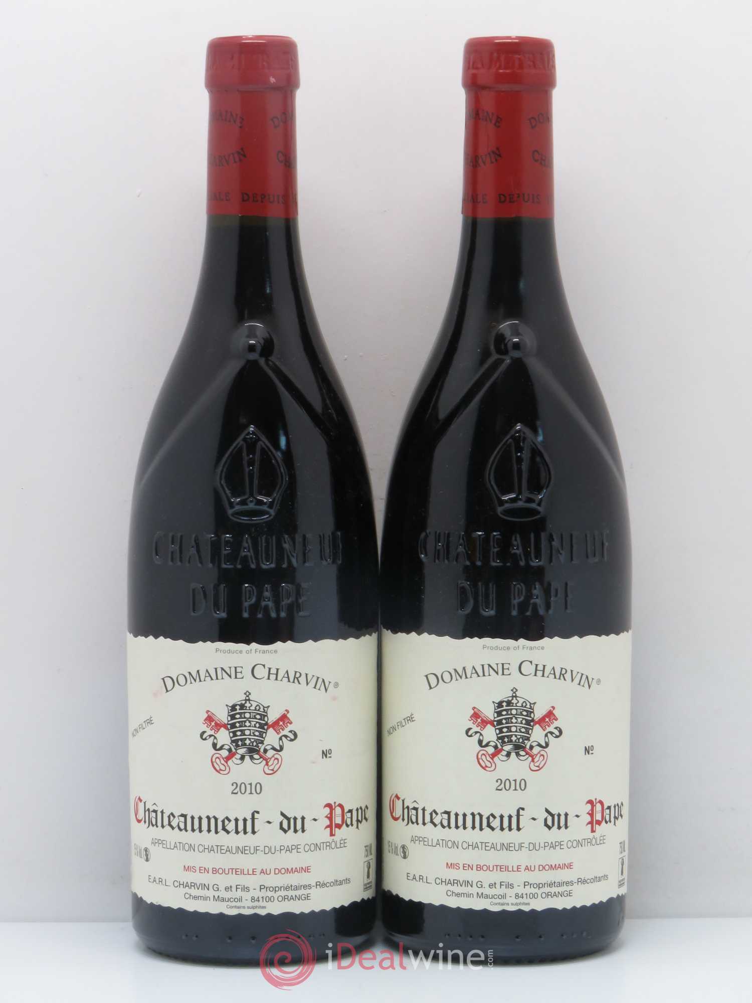Châteauneuf-du-Pape Charvin (Domaine) 2010 - Lot de 2 bouteilles - 0
