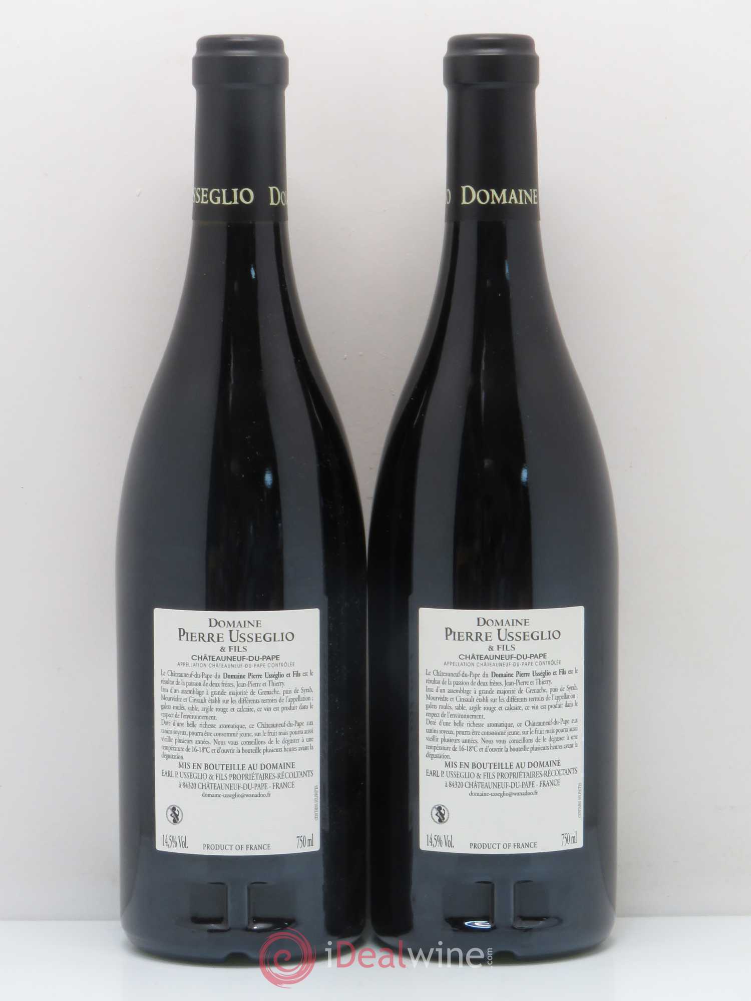 Châteauneuf-du-Pape Tradition Pierre Usseglio & Fils 2010 - Lot de 2 bouteilles - 1