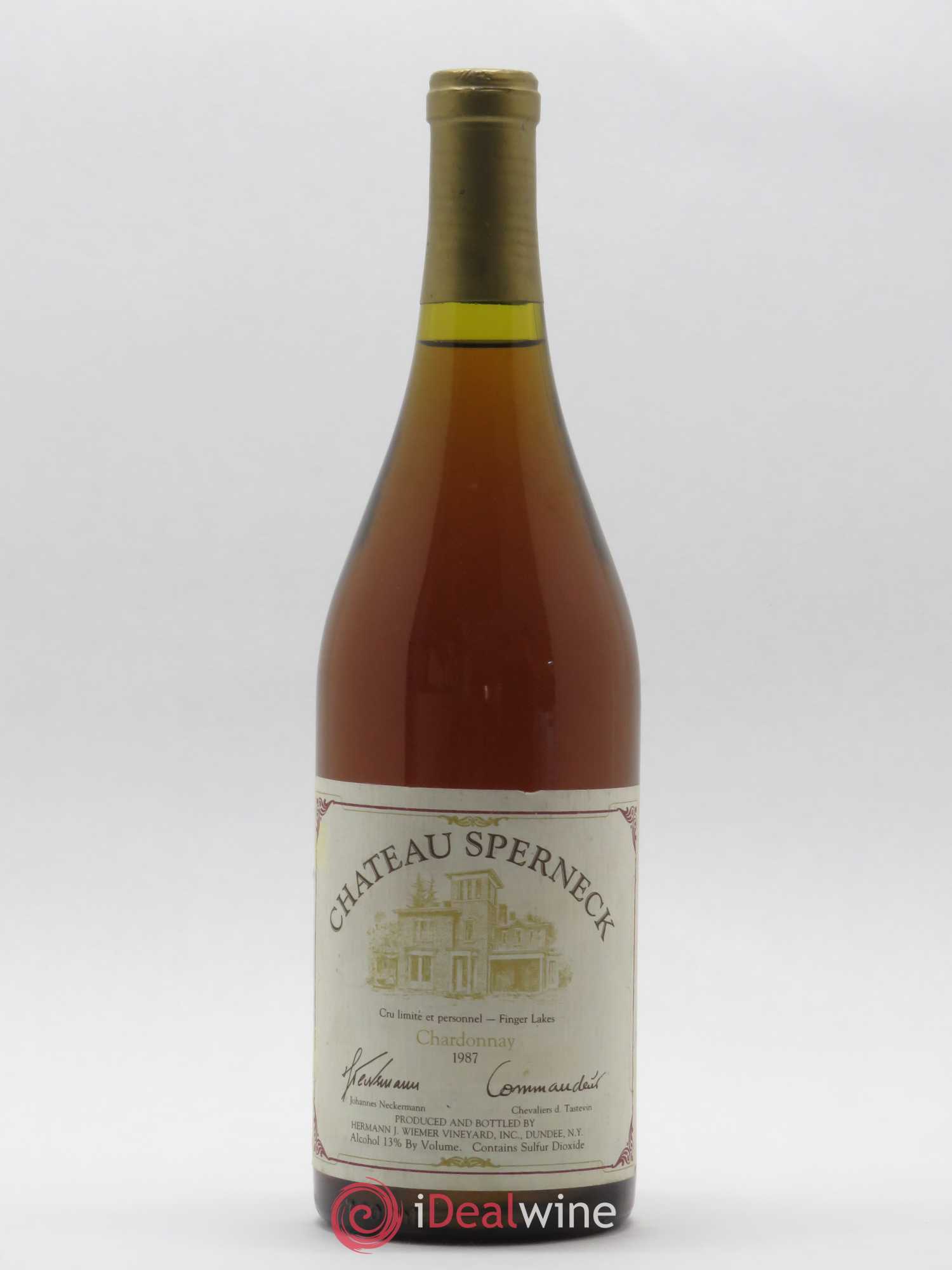 USA Finger Lakes Chardonnay Château Sperneck 1987 - Posten von 1 Flasche - 0