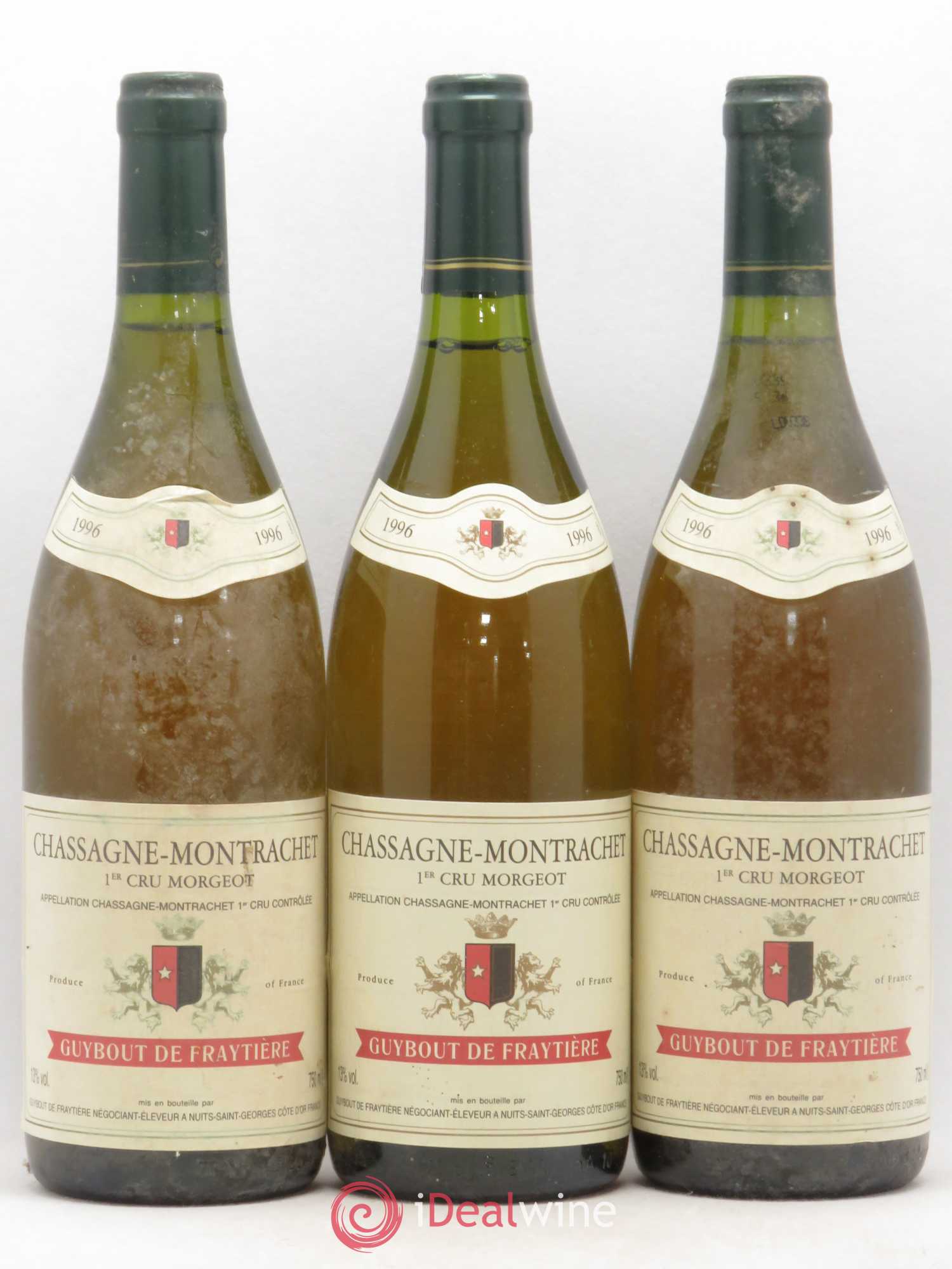 Chassagne-Montrachet 1er Cru Morgeot Guibout de la Fraytière 1996 - Posten von 3 Flaschen - 0