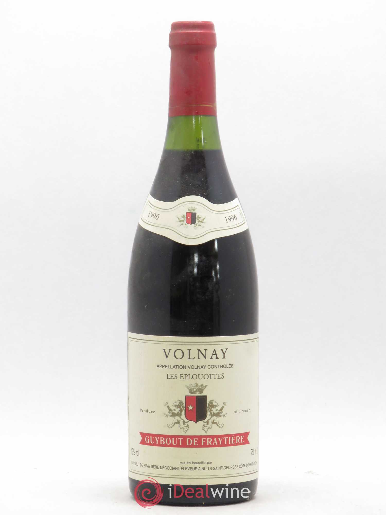 Volnay Les eplouottes Guibout de la Fraytière 1996 - Posten von 1 Flasche - 0