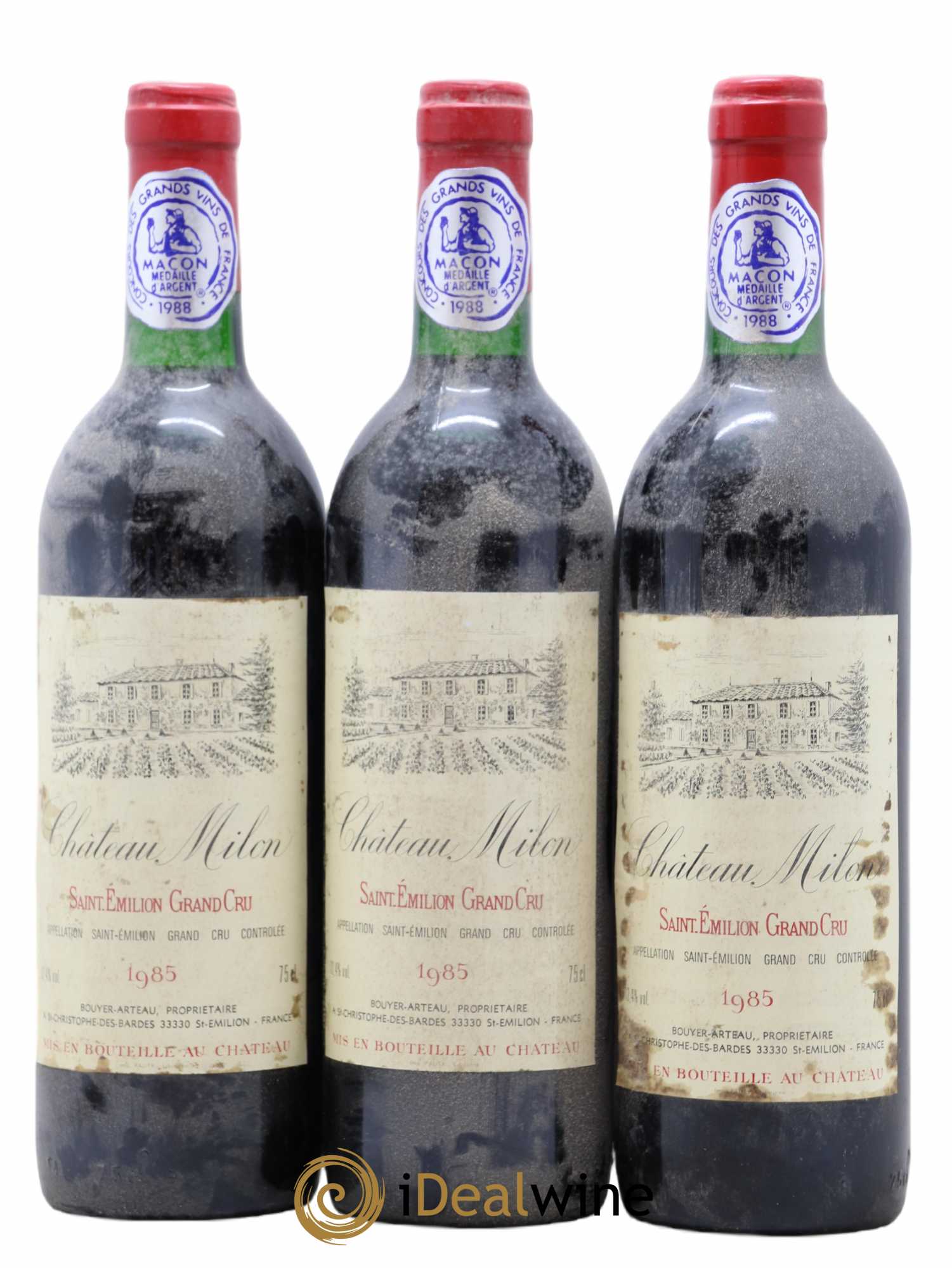 Saint-Émilion Grand Cru Chateau Milon 1985 - Lot de 6 bouteilles - 2