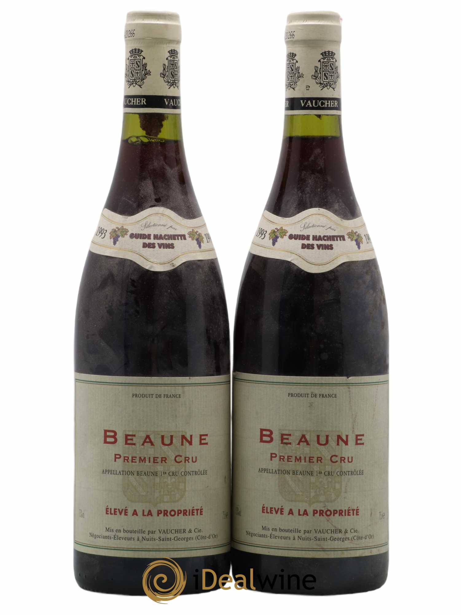 Beaune 1er Cru Domaine Vaucher 1993 - Lot of 2 bottles - 0