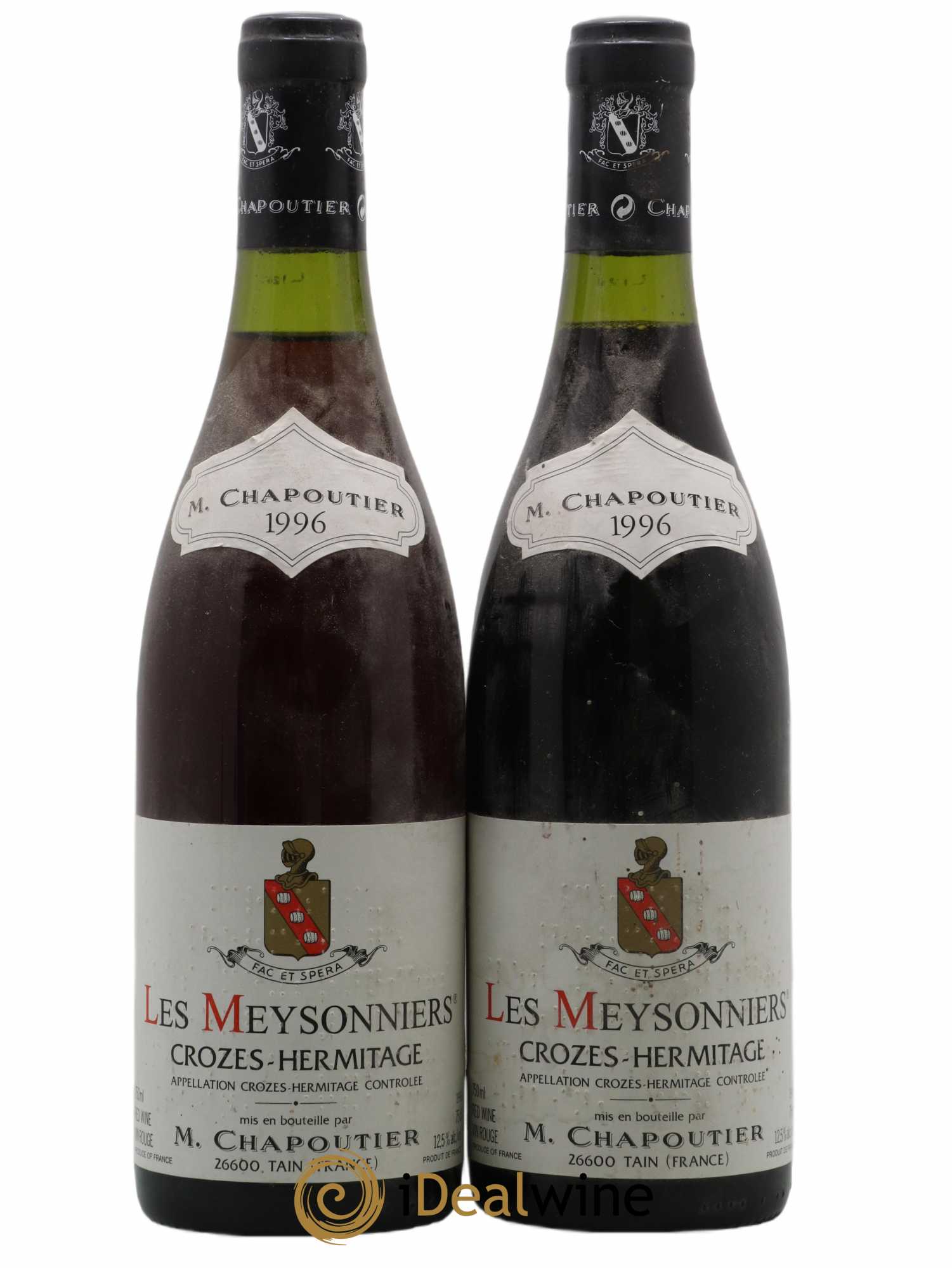 Crozes-Hermitage Les Meysonniers Chapoutier 1996 - Lot de 2 bouteilles - 0
