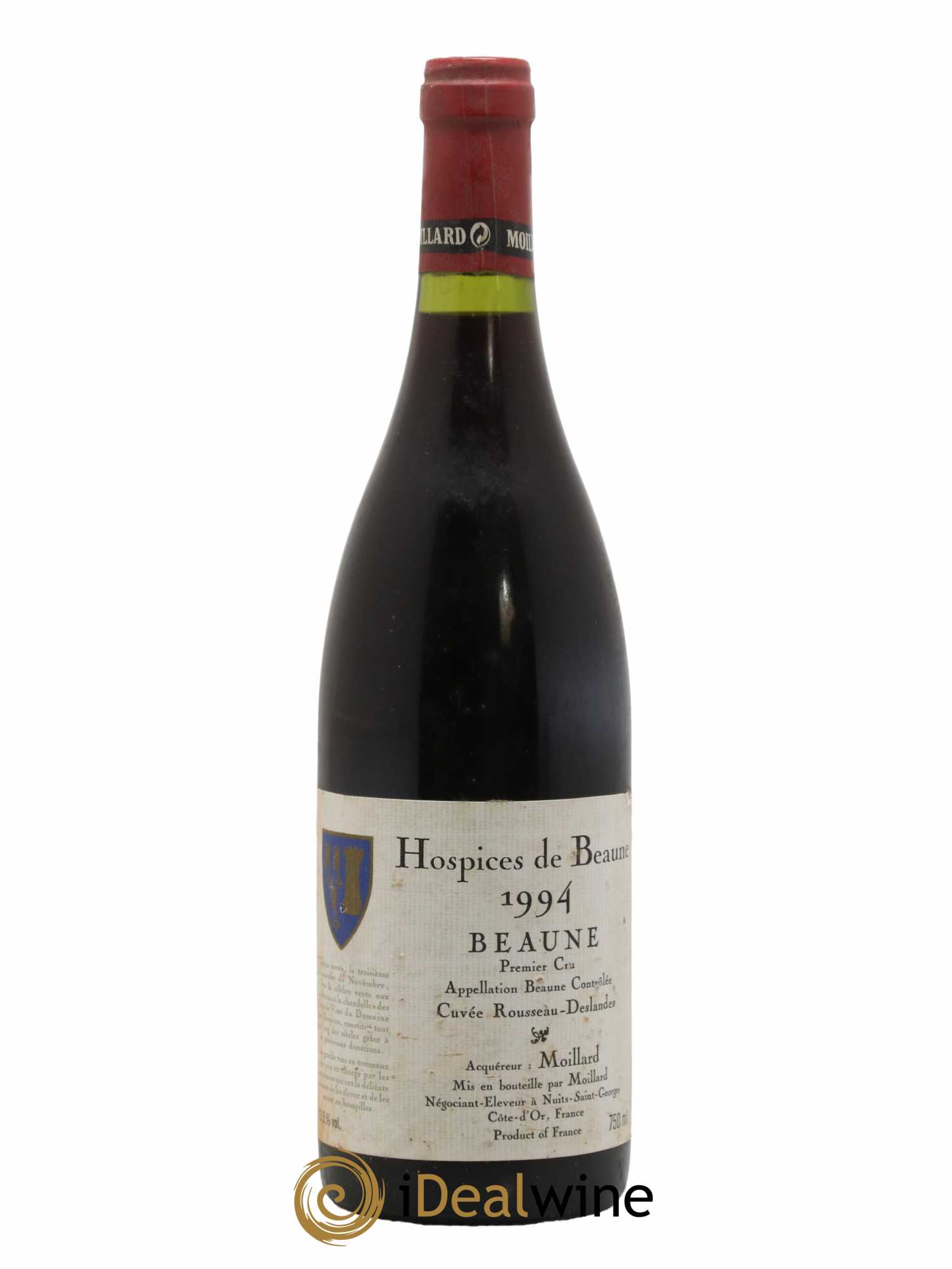 Beaune 1er Cru Cuvée Rousseau-Deslandes Hospices de Beaune Moillard 1994 - Lot de 1 bouteille - 0