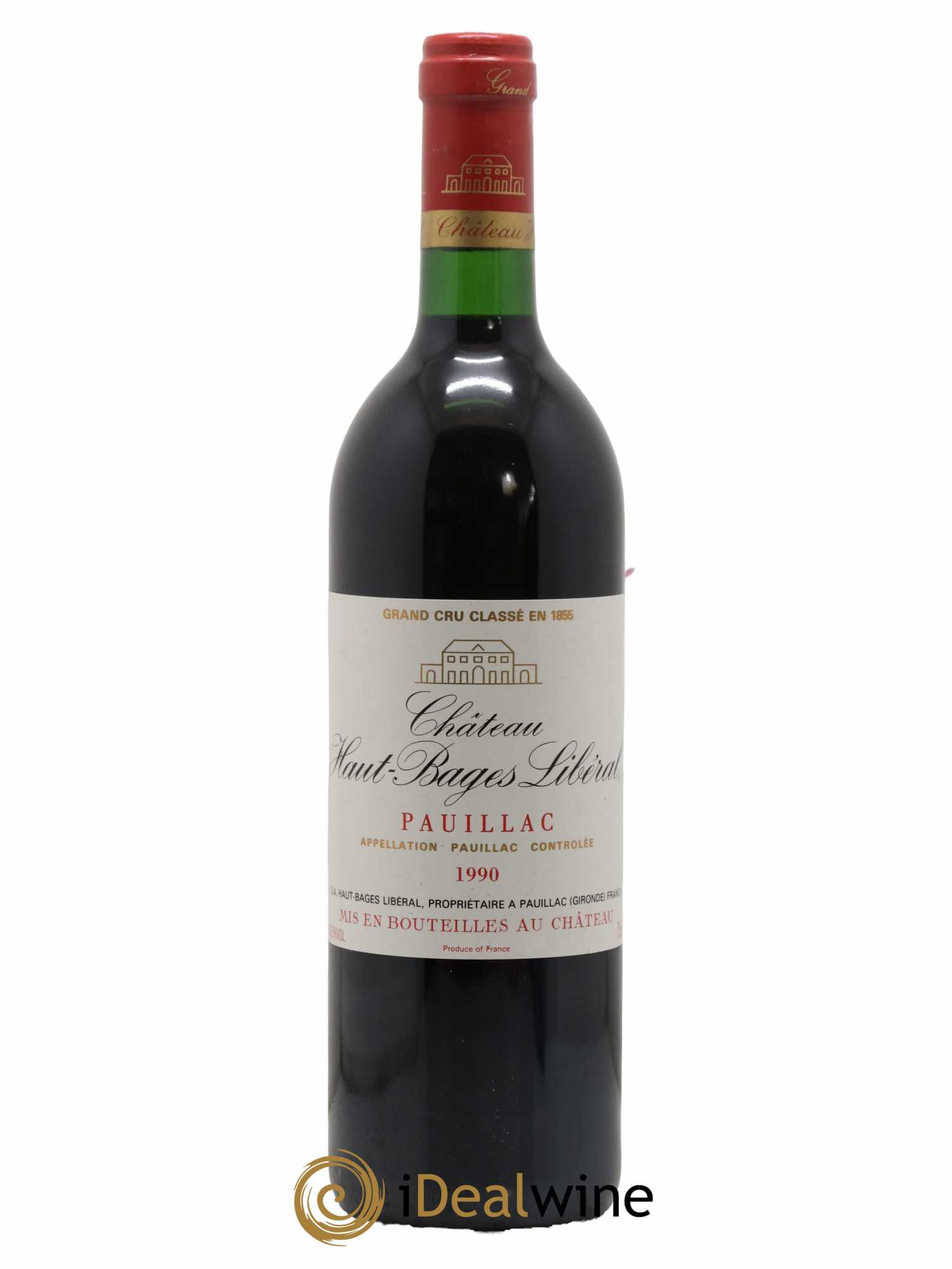 Château Haut Bages Libéral 5ème Grand Cru Classé 1990 - Lot de 1 bouteille - 0