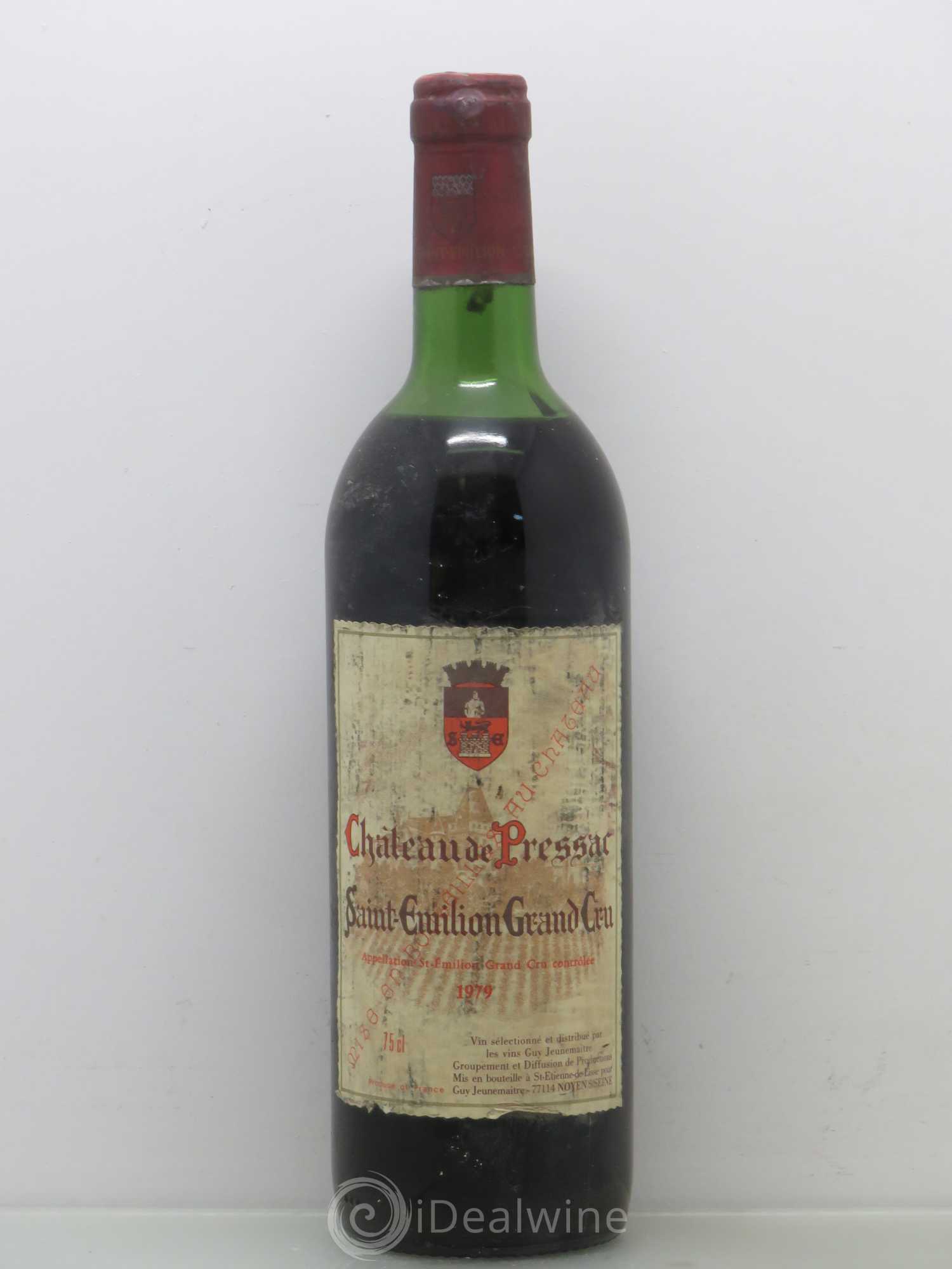 Château de Pressac Grand Cru Classé 1979 - Lot de 1 bouteille - 0