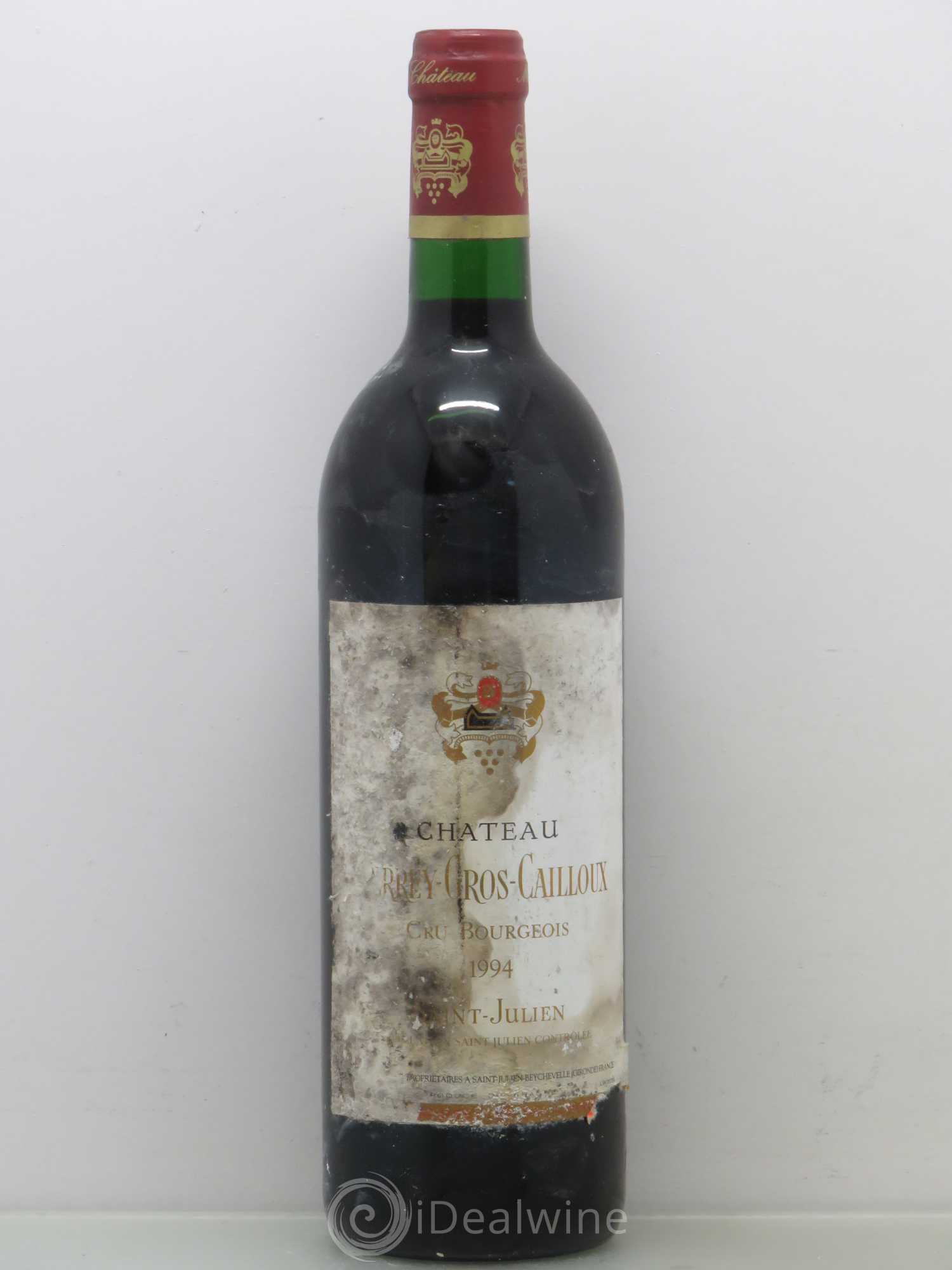 Château Terrey Gros Cailloux Cru Bourgeois 1994 - Lot de 1 bouteille - 0