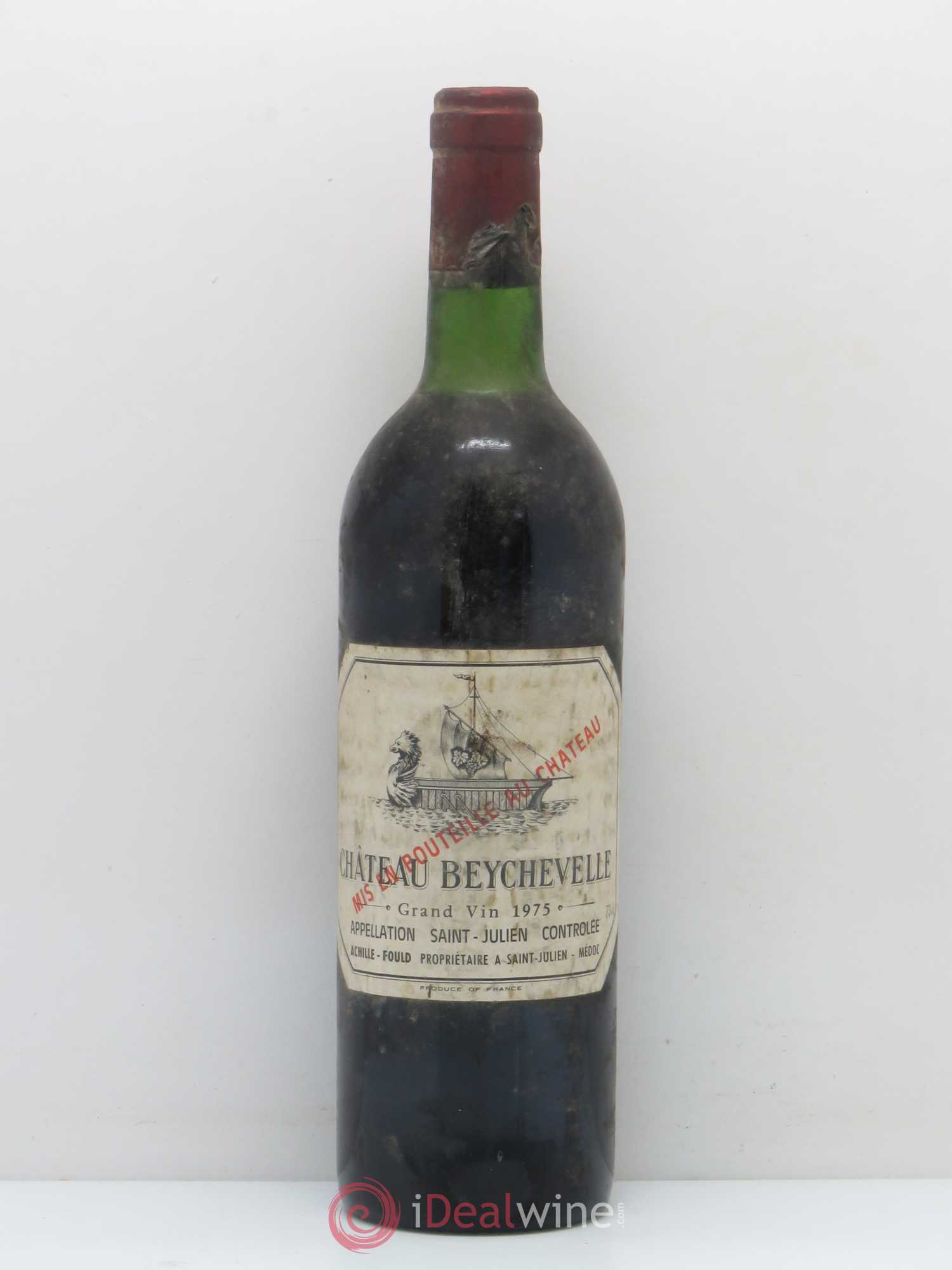 Château Beychevelle 4ème Grand Cru Classé 1975 - Lot de 1 bouteille - 0
