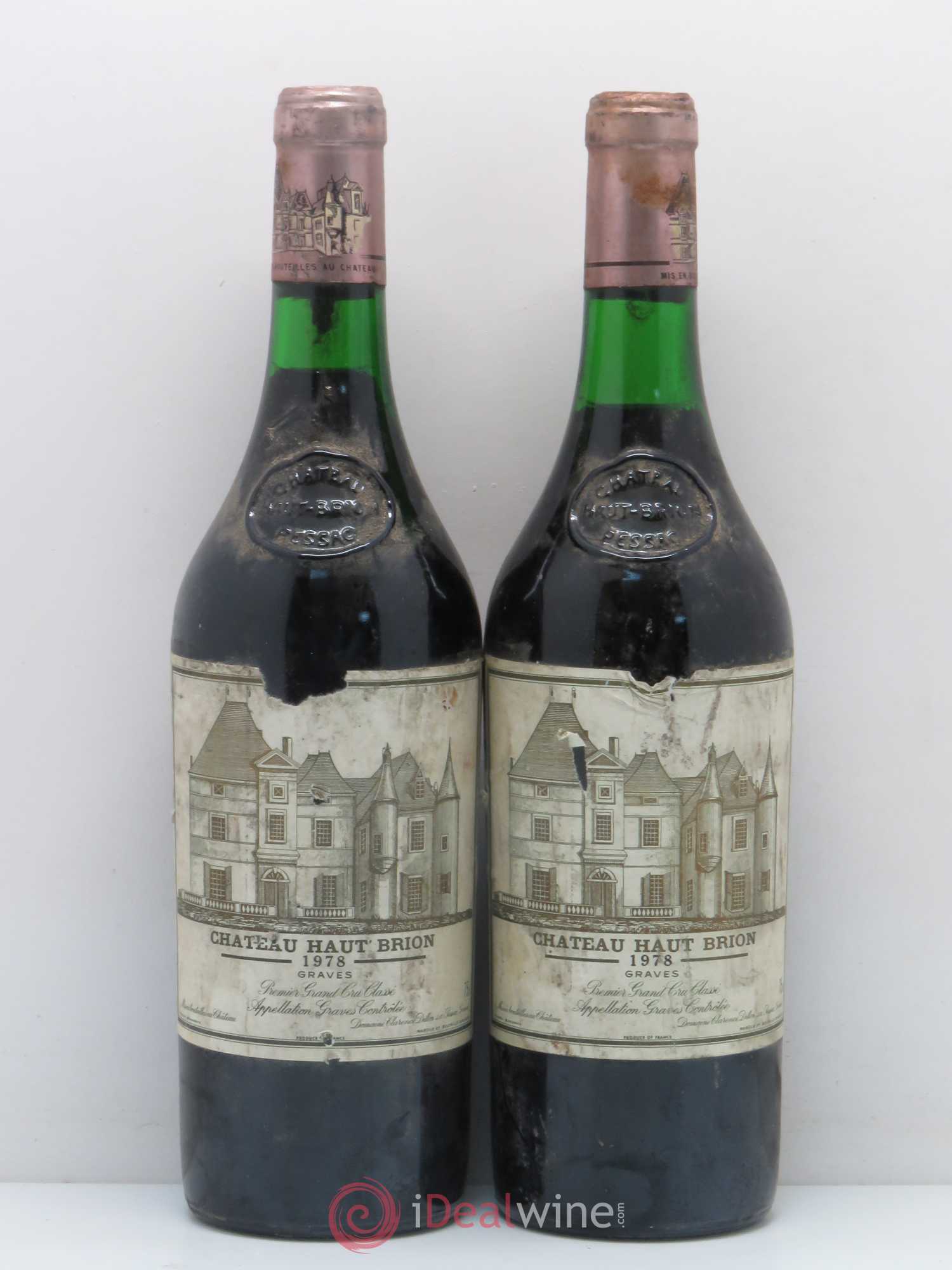 Château Haut Brion 1er Grand Cru Classé 1978 - Lot de 2 bouteilles - 0